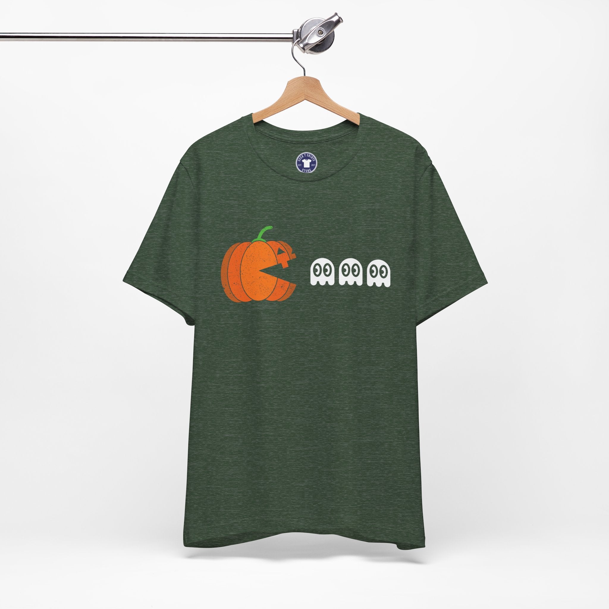Halloween Retro Gamer - Premium Unisex Crewneck T-Shirt