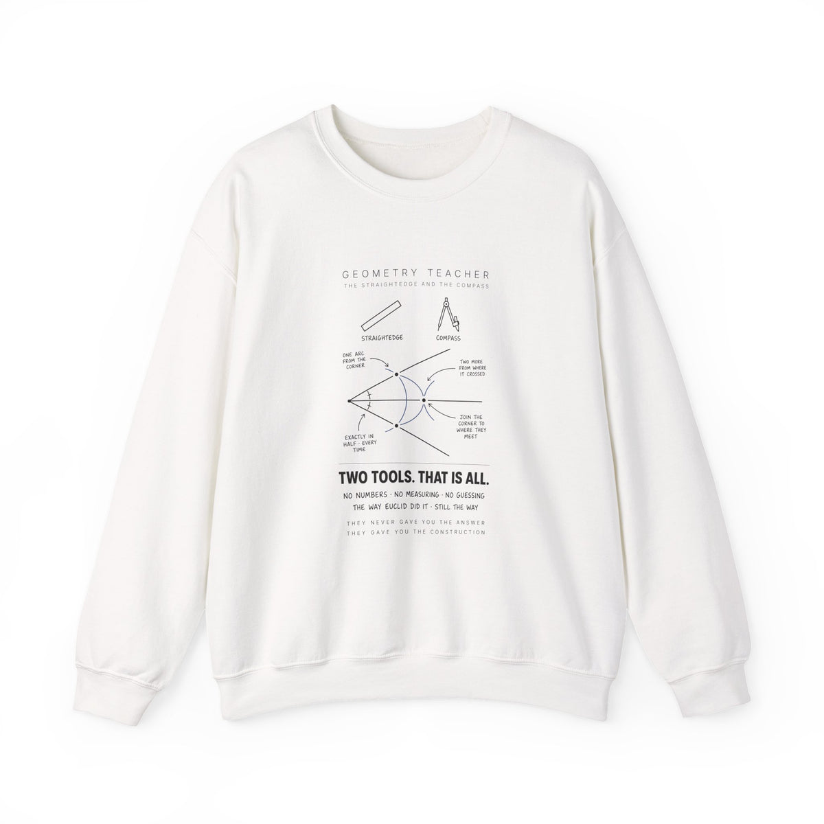 Geometry Teacher: The Construction Sweatshirt
