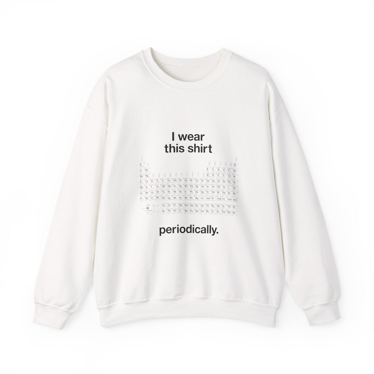 Monochrome Periodic Table Sweatshirt