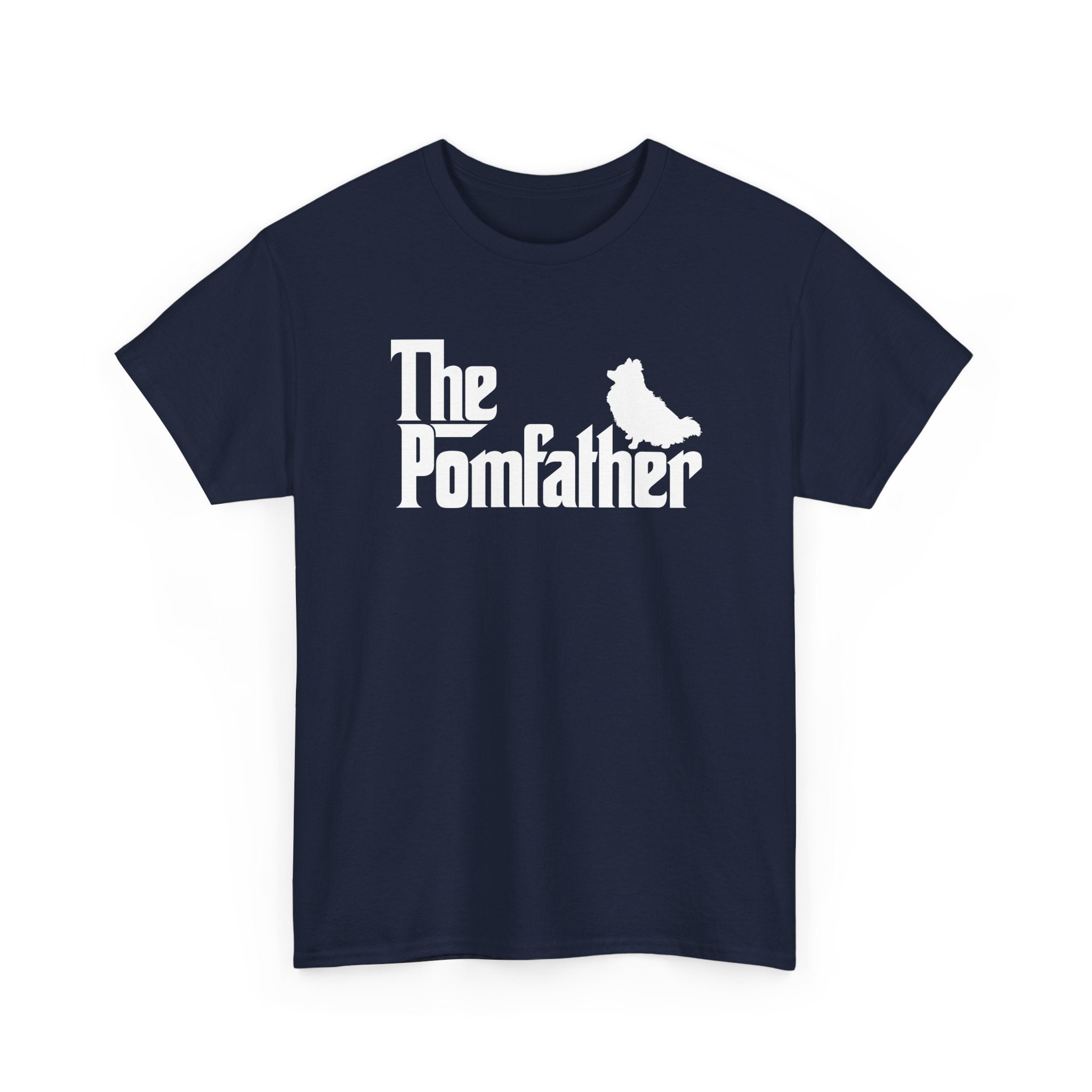 Funny Pomeranian Shirt The Pomfather Pomeranian Dog Dad Gift - Unisex Regular Crewneck T-Shirt