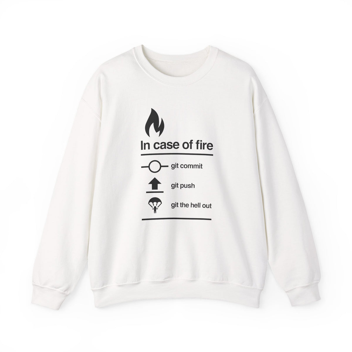 In Case Of Fire Git Commit Sweatshirt