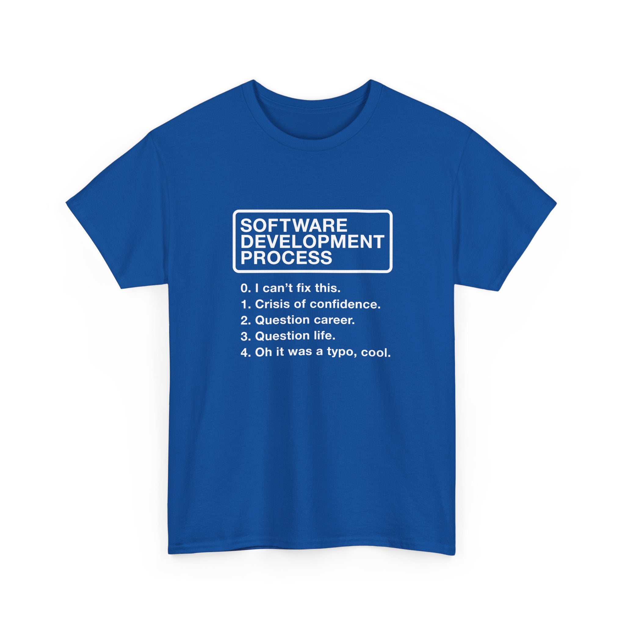 Software Development Process - Geek Coding - Regular Unisex Crewneck T-Shirt
