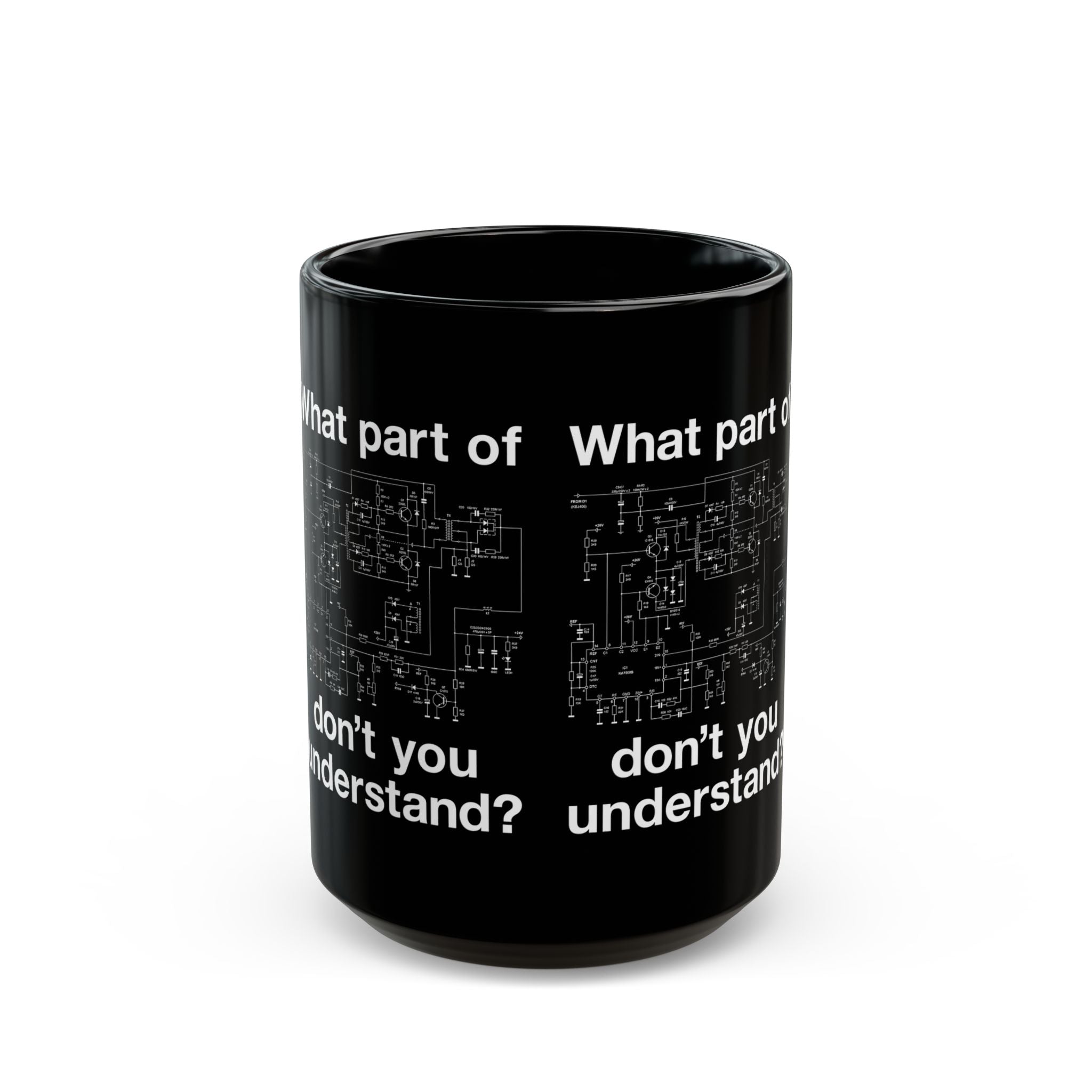 Electrical Engineer Joke - Black Glossy Mug