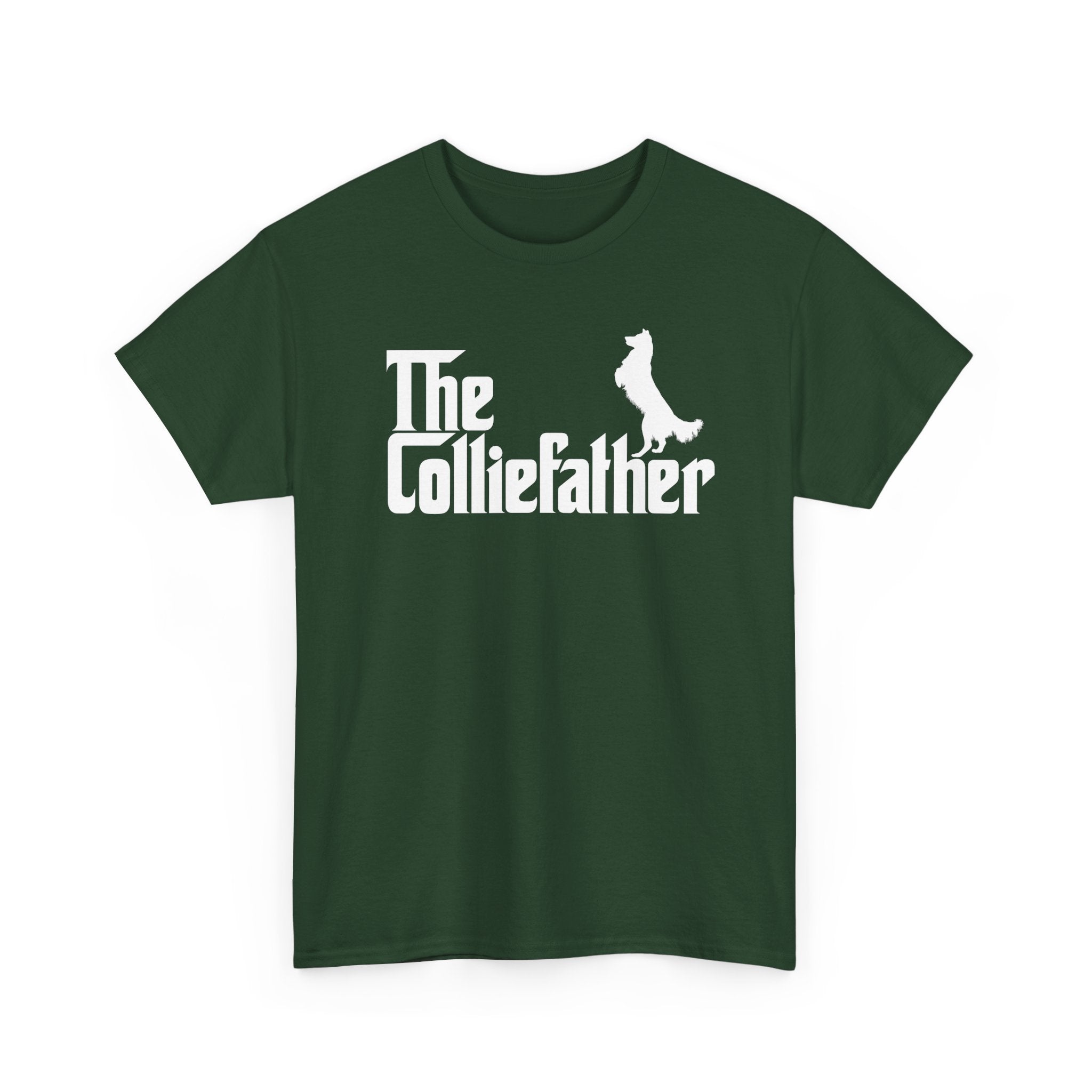 Funny Border Collie Shirt The Colliefather Border Collie Dad Gift - Unisex Regular Crewneck T-Shirt