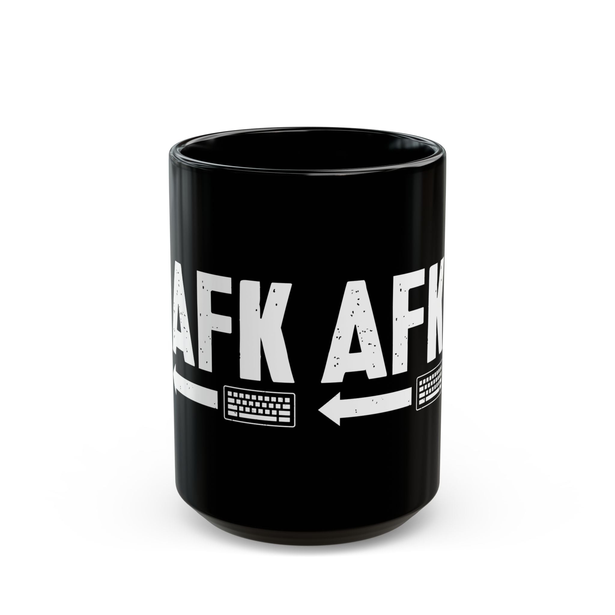 AFK Away From Keyboard - Black Glossy Mug