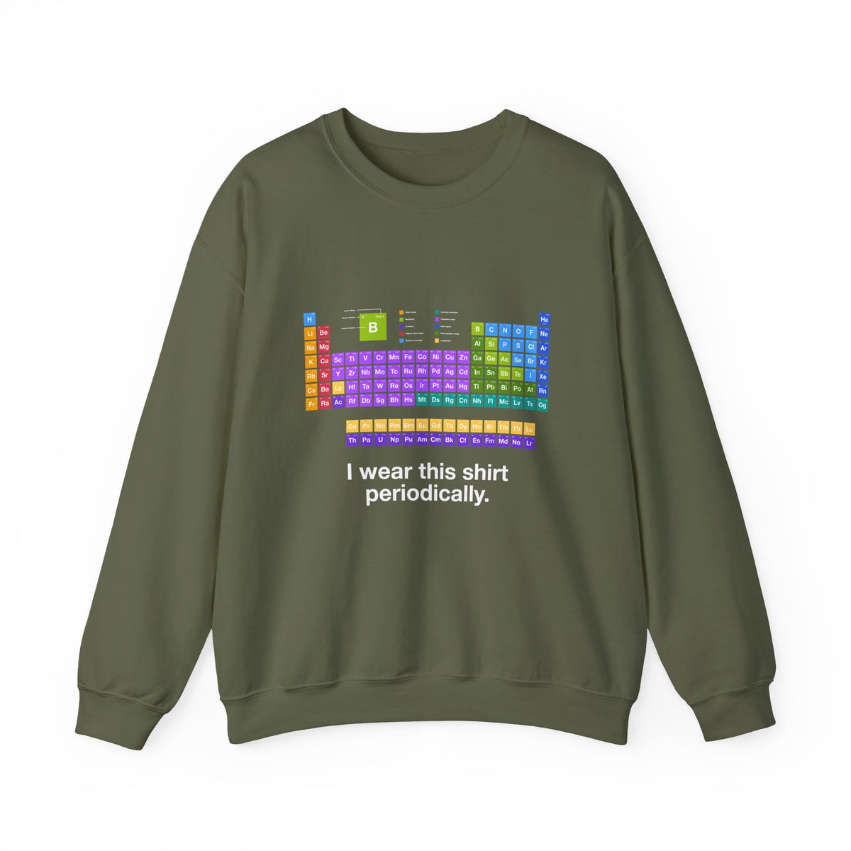 I Wear This Shirt Periodically Sweatshirt