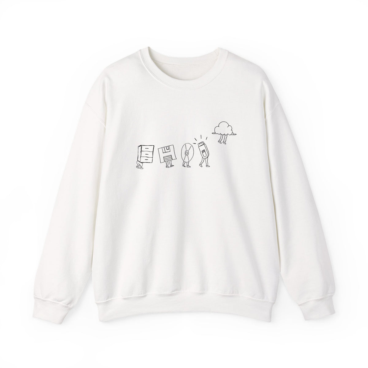Computer Storage Evolution Sweatshirt