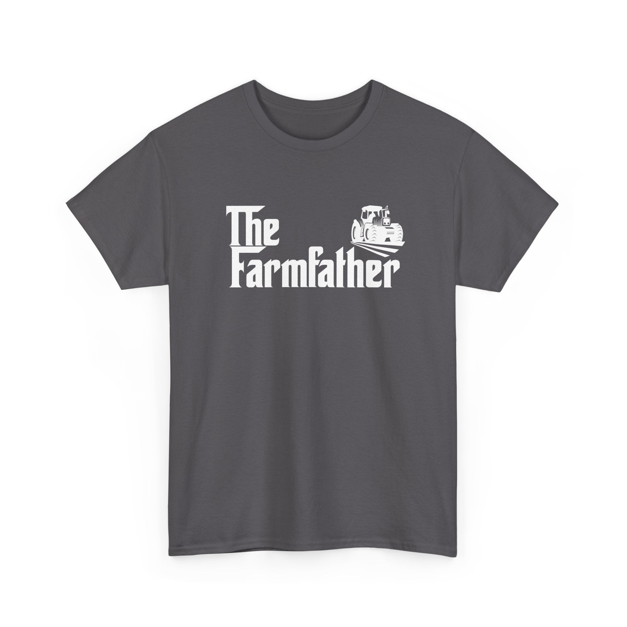 Funny Farmer Shirt The Farmfather Tractor Dad Gift - Unisex Regular Crewneck T-Shirt