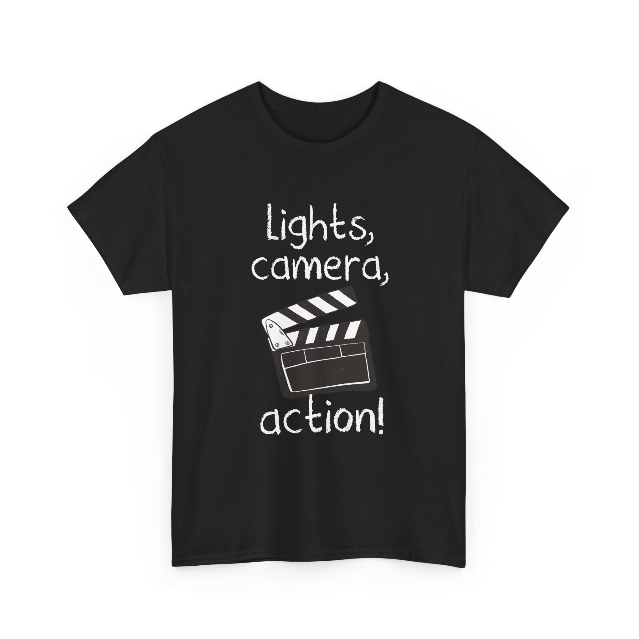 Lights Camera Action - Unisex Regular Crewneck T-Shirt