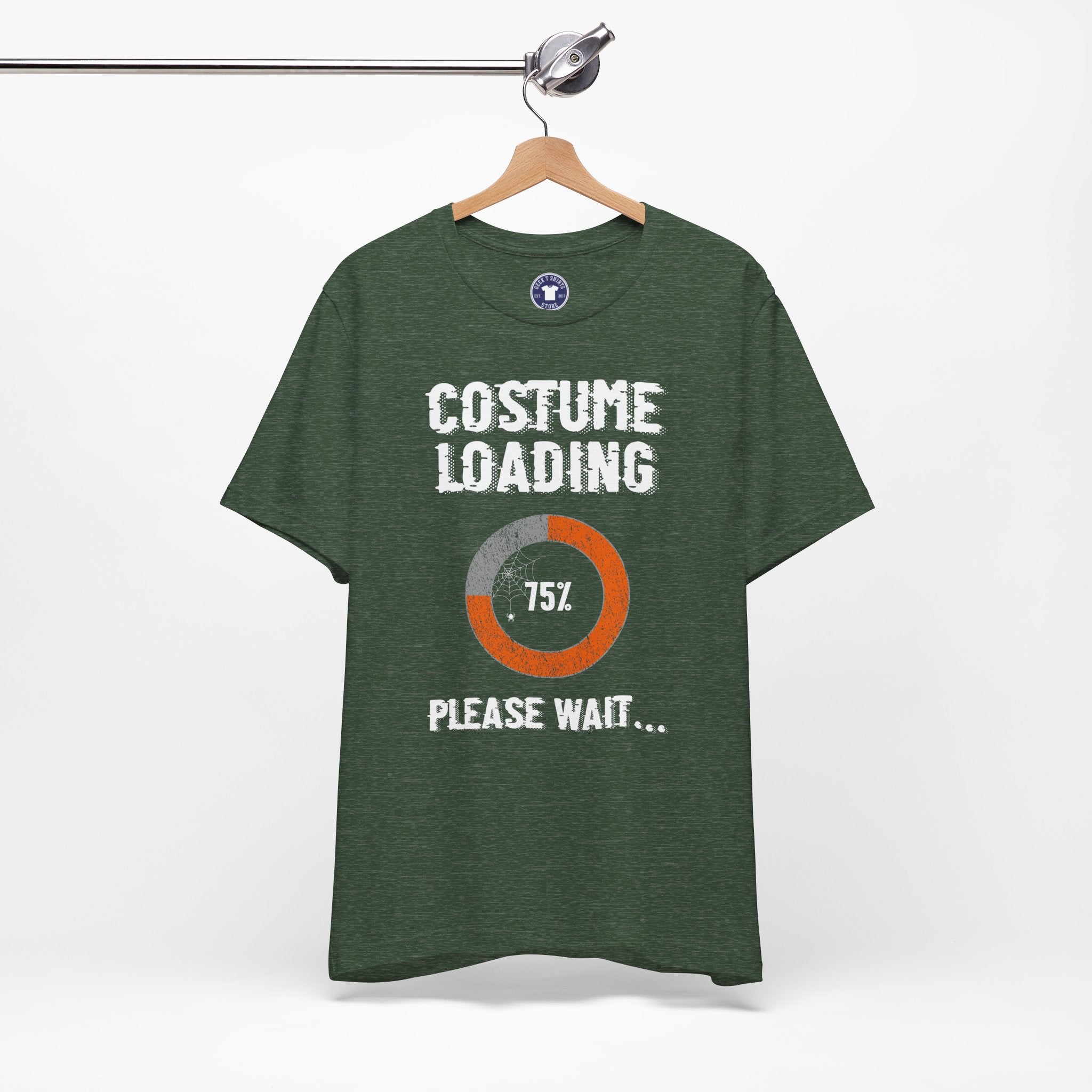 Costume Loading Funny Halloween - Premium Unisex Crewneck T-Shirt