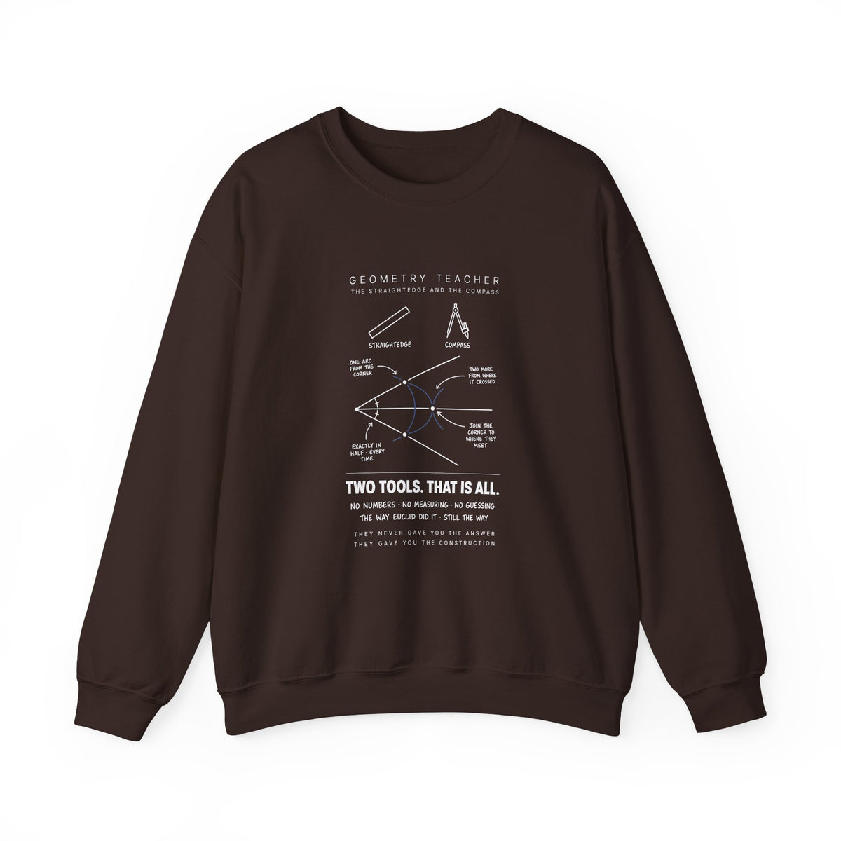 Geometry Teacher: The Construction Sweatshirt