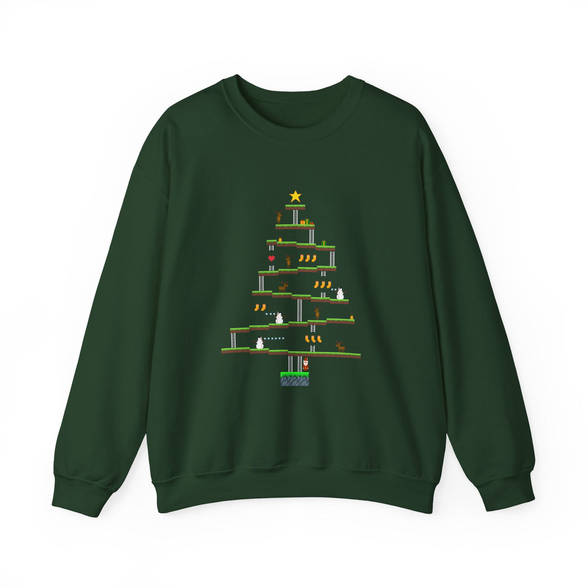 8-Bit Christmas Tree Sweatshirt