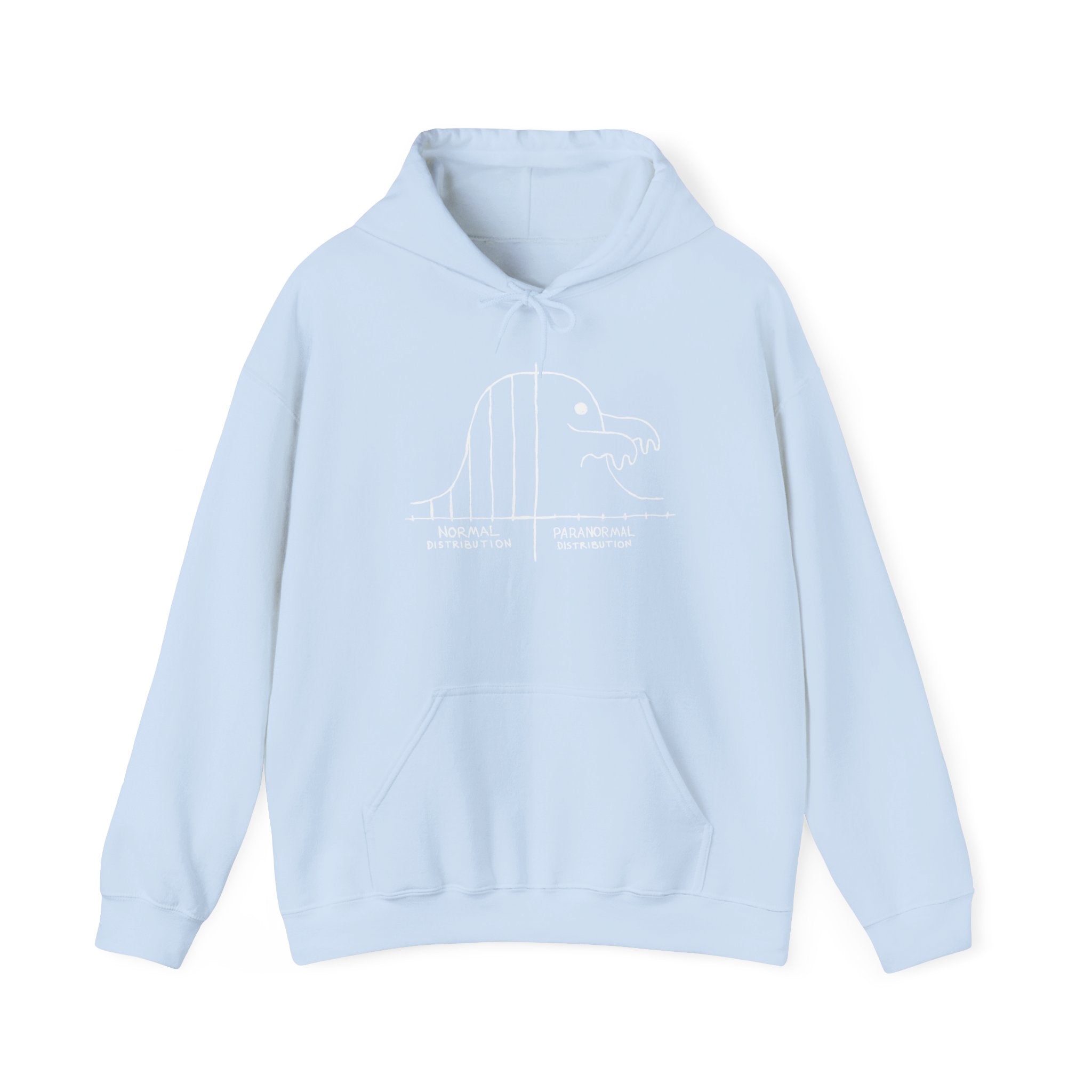 Math Statistics Paranormal Distribution Halloween Ghost - Unisex Heavy Blend Hooded Sweatshirt