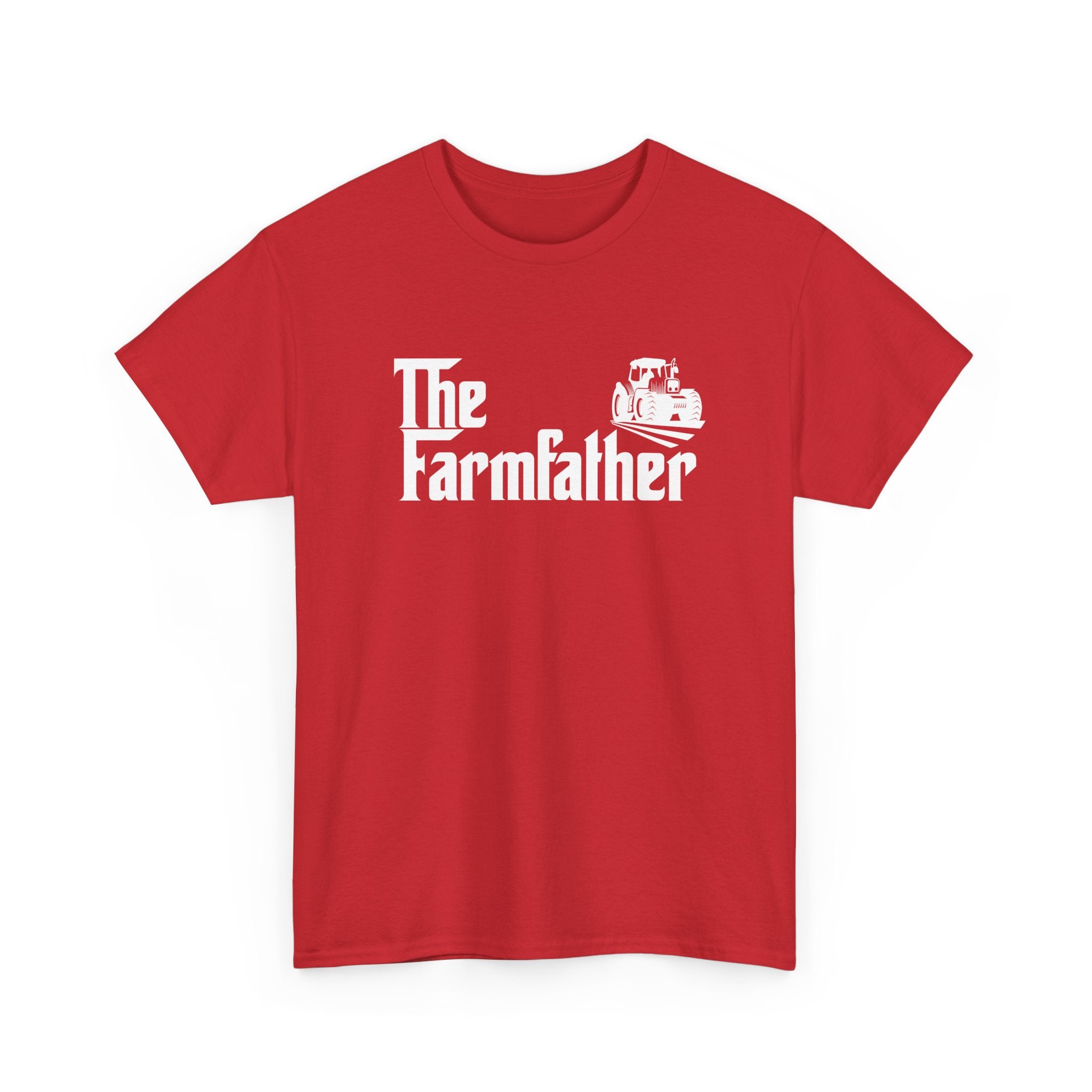 Funny Farmer Shirt The Farmfather Tractor Dad Gift - Unisex Regular Crewneck T-Shirt