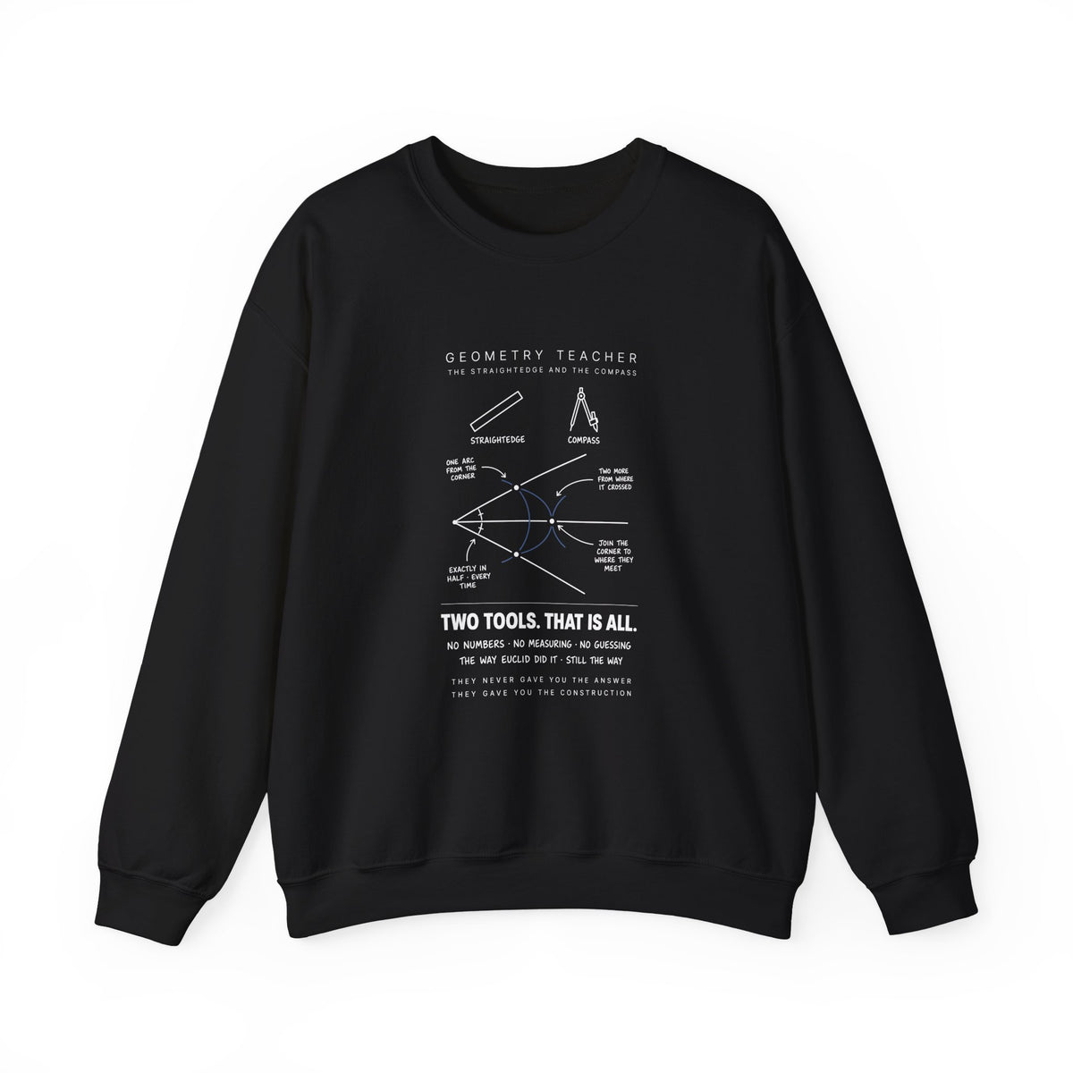 Geometry Teacher: The Construction Sweatshirt