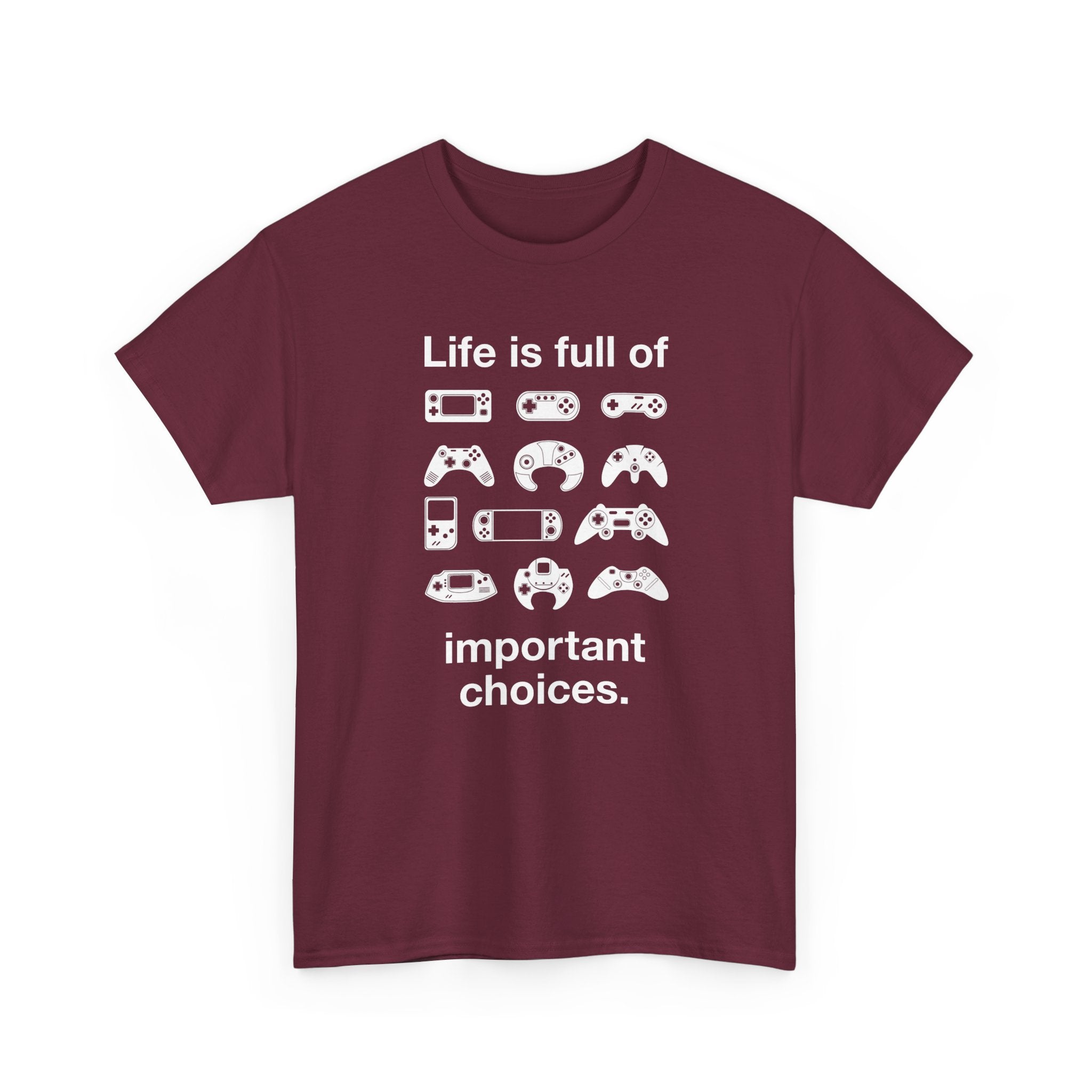 Life is Full of Important Choices - Geek Video Gamer - Regular Unisex Crewneck T-Shirt