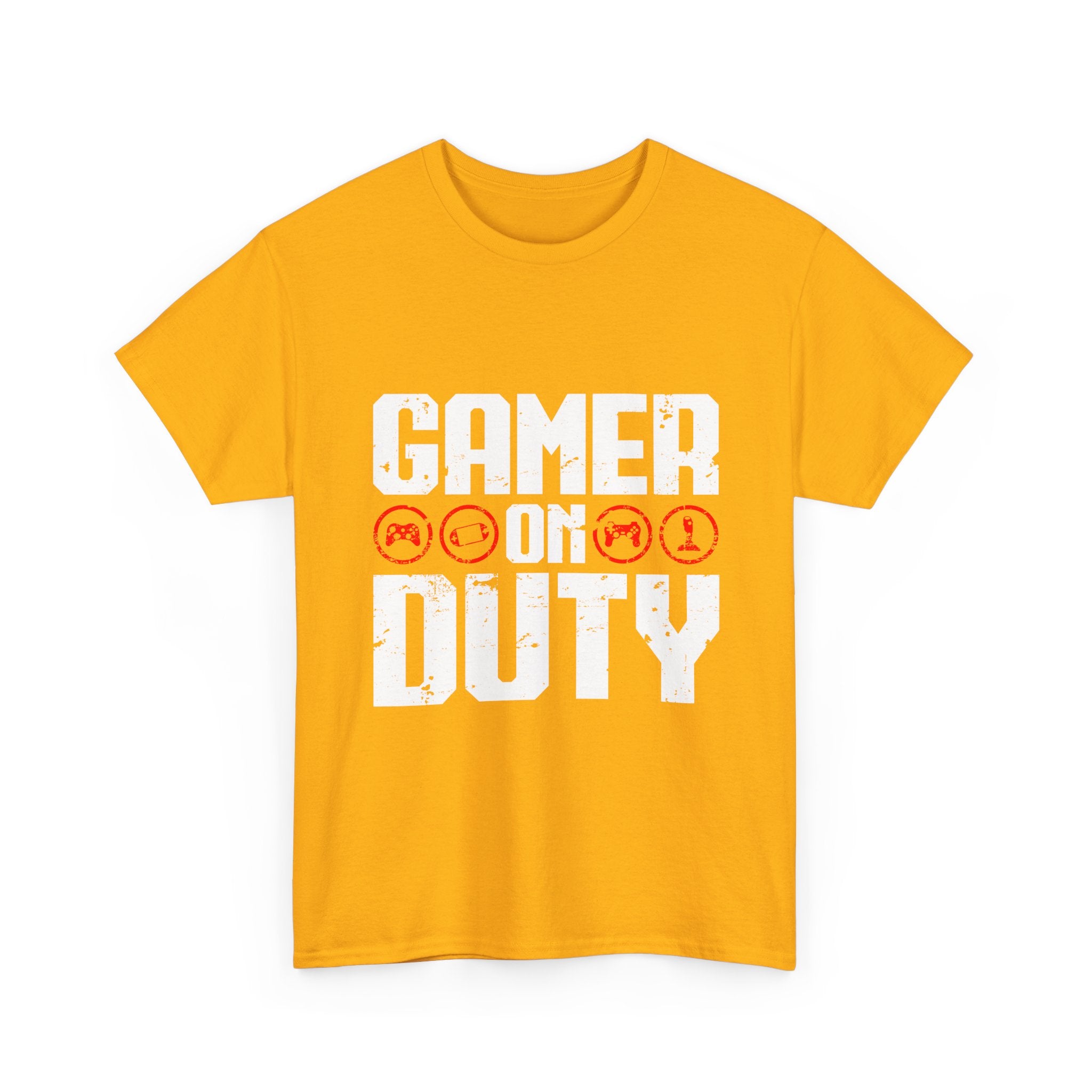 Gamer On Duty T-Shirt - Funny Video Game Lover Gift - Regular Unisex Crewneck T-Shirt