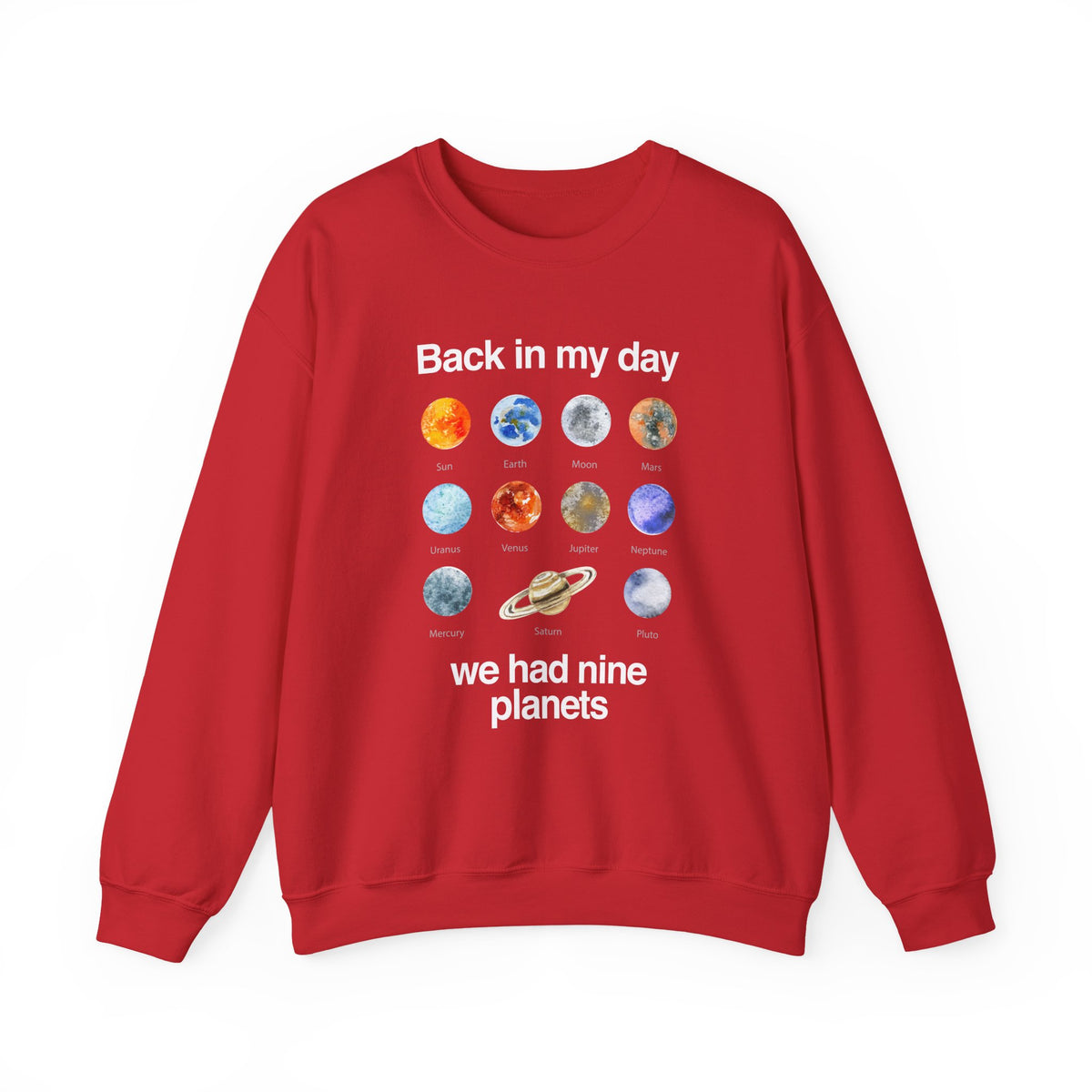 Back In My Day We Had Nine Planets Sweatshirt