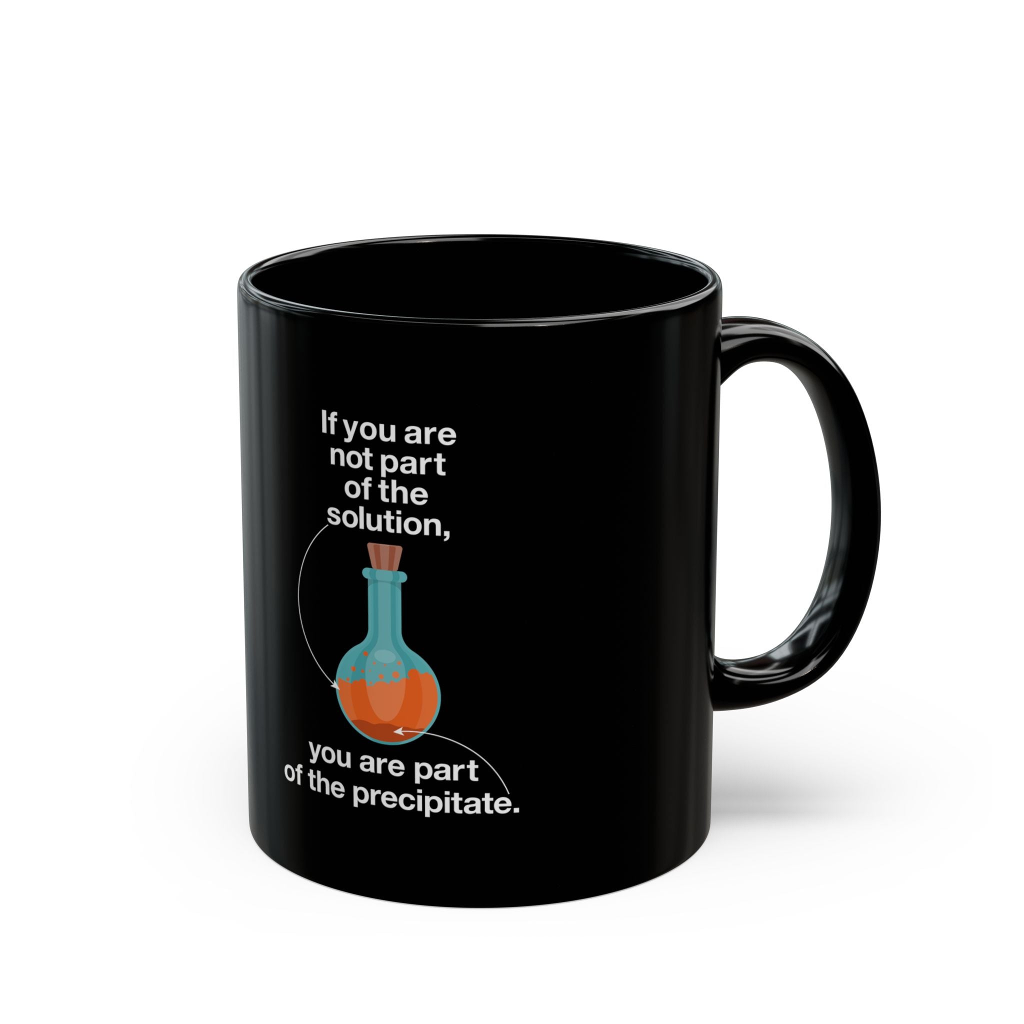 If You Are Not Part Of The Solution - Black Glossy Mug