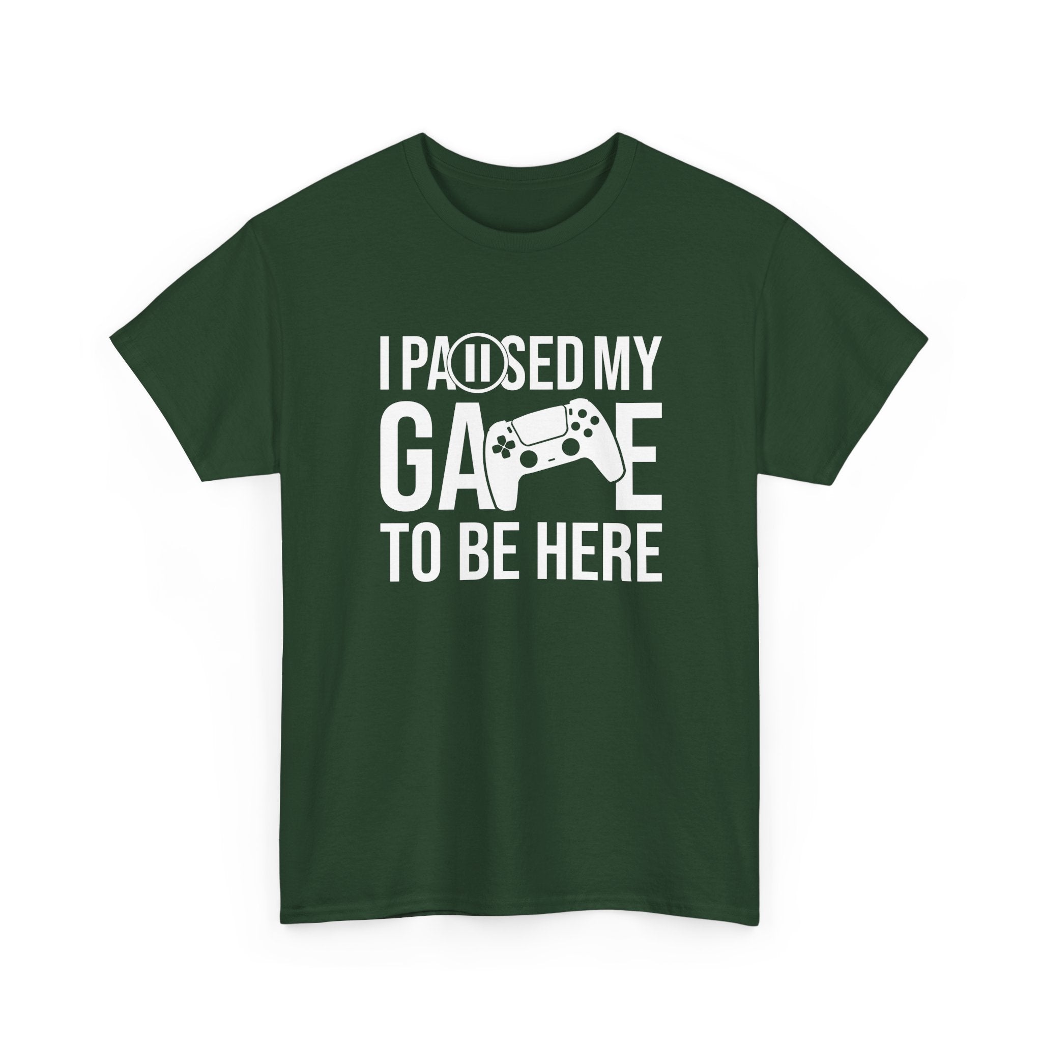 I Paused My Game To Be Here - Geek Gamer Pad Player - Regular Unisex Crewneck T-Shirt