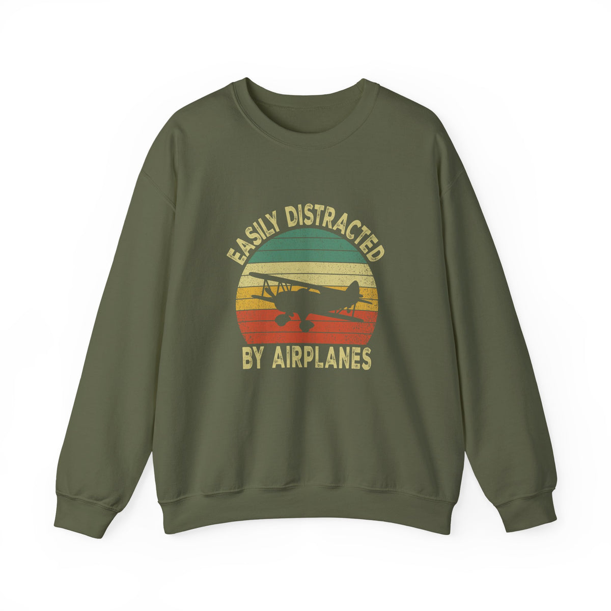 Easily Distracted By Airplanes Sweatshirt