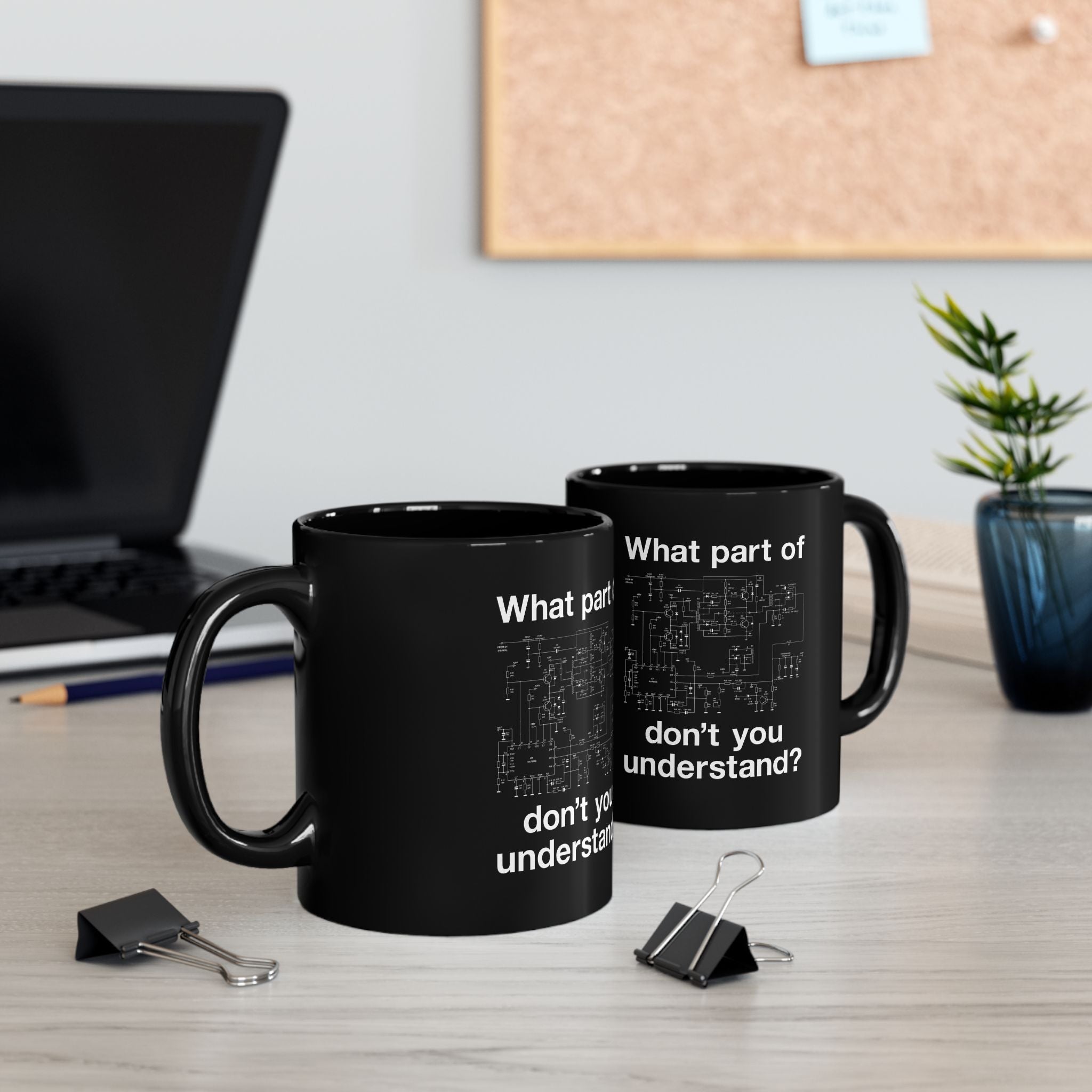 Electrical Engineer Joke - Black Glossy Mug