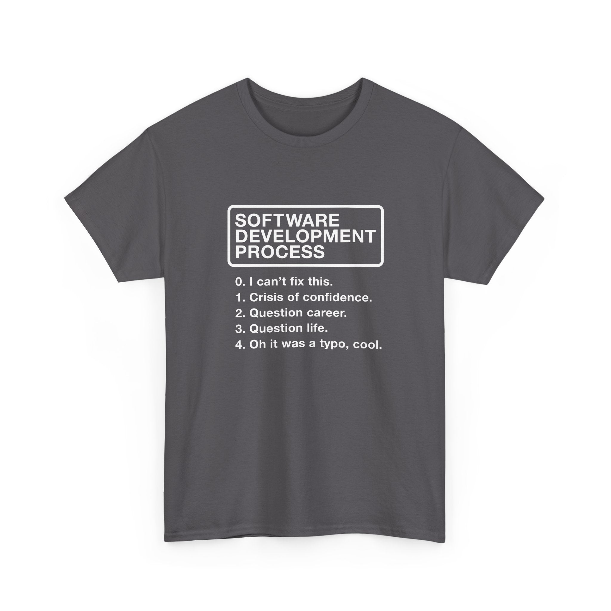 Software Development Process - Geek Coding - Regular Unisex Crewneck T-Shirt