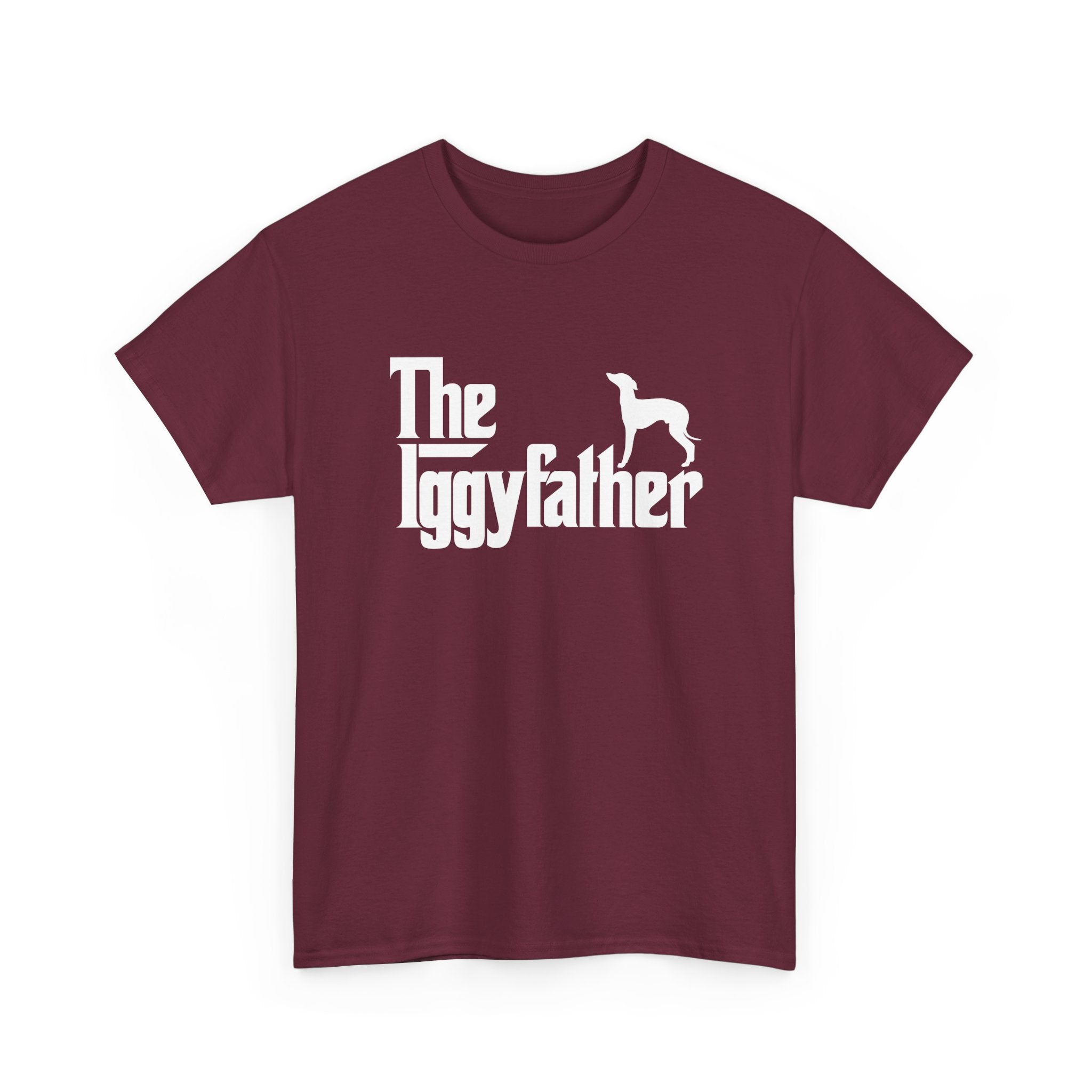 Italian Greyhound Shirt The Iggyfather Iggy Dog Dad Gift - Unisex Regular Crewneck T-Shirt