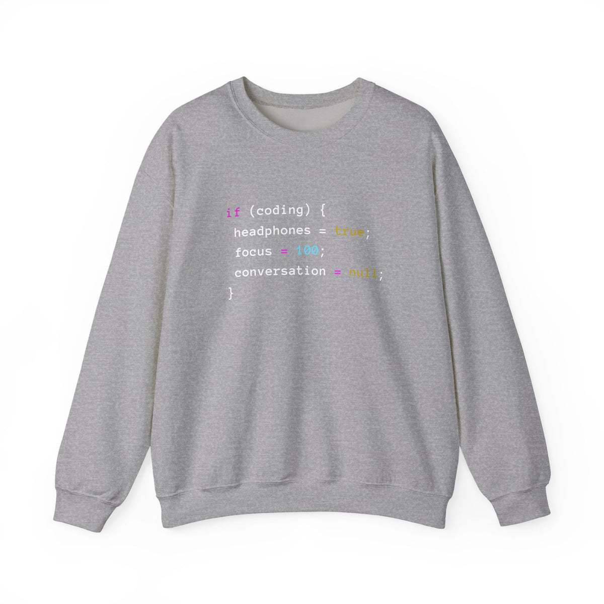 Coding With Headphones Sweatshirt