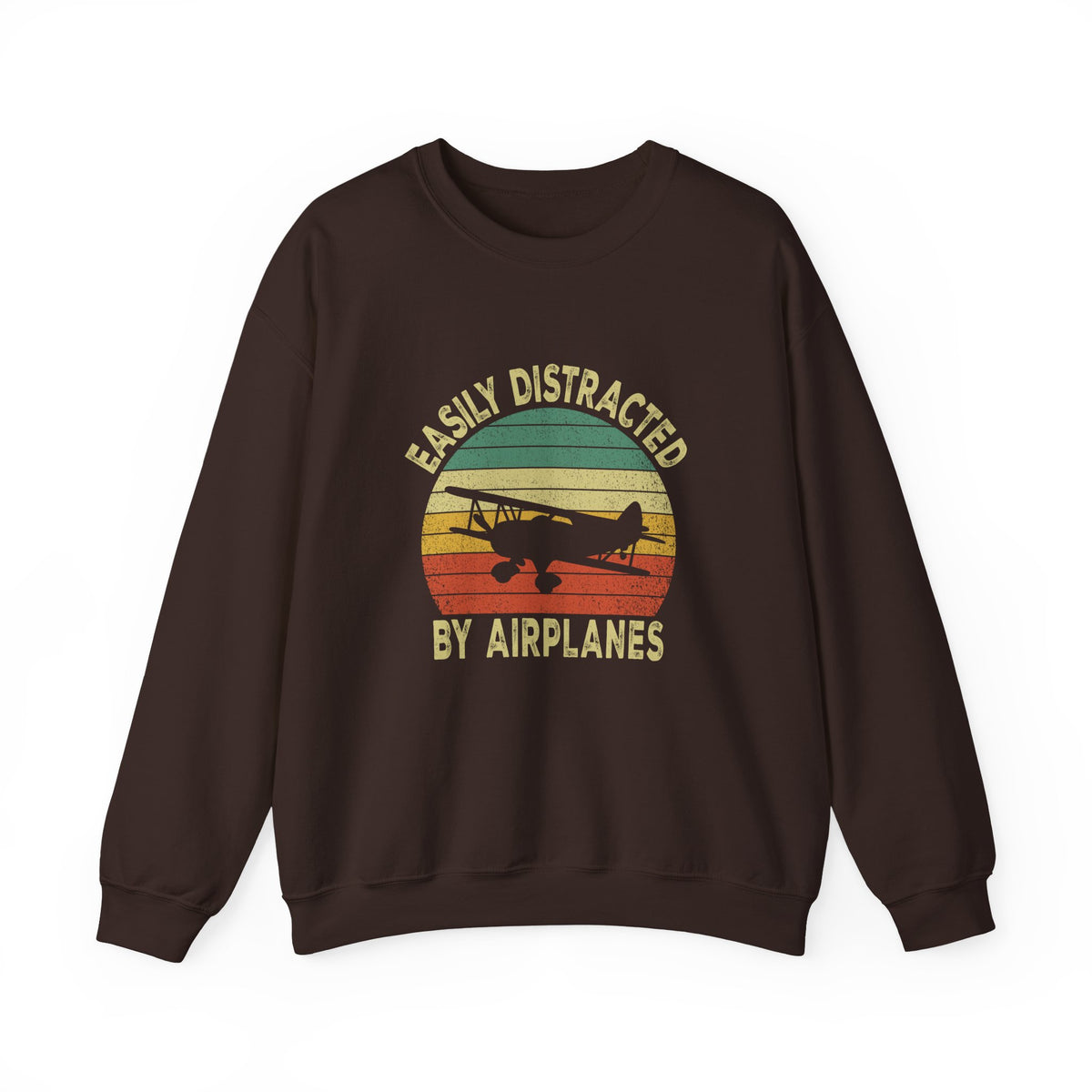 Easily Distracted By Airplanes Sweatshirt