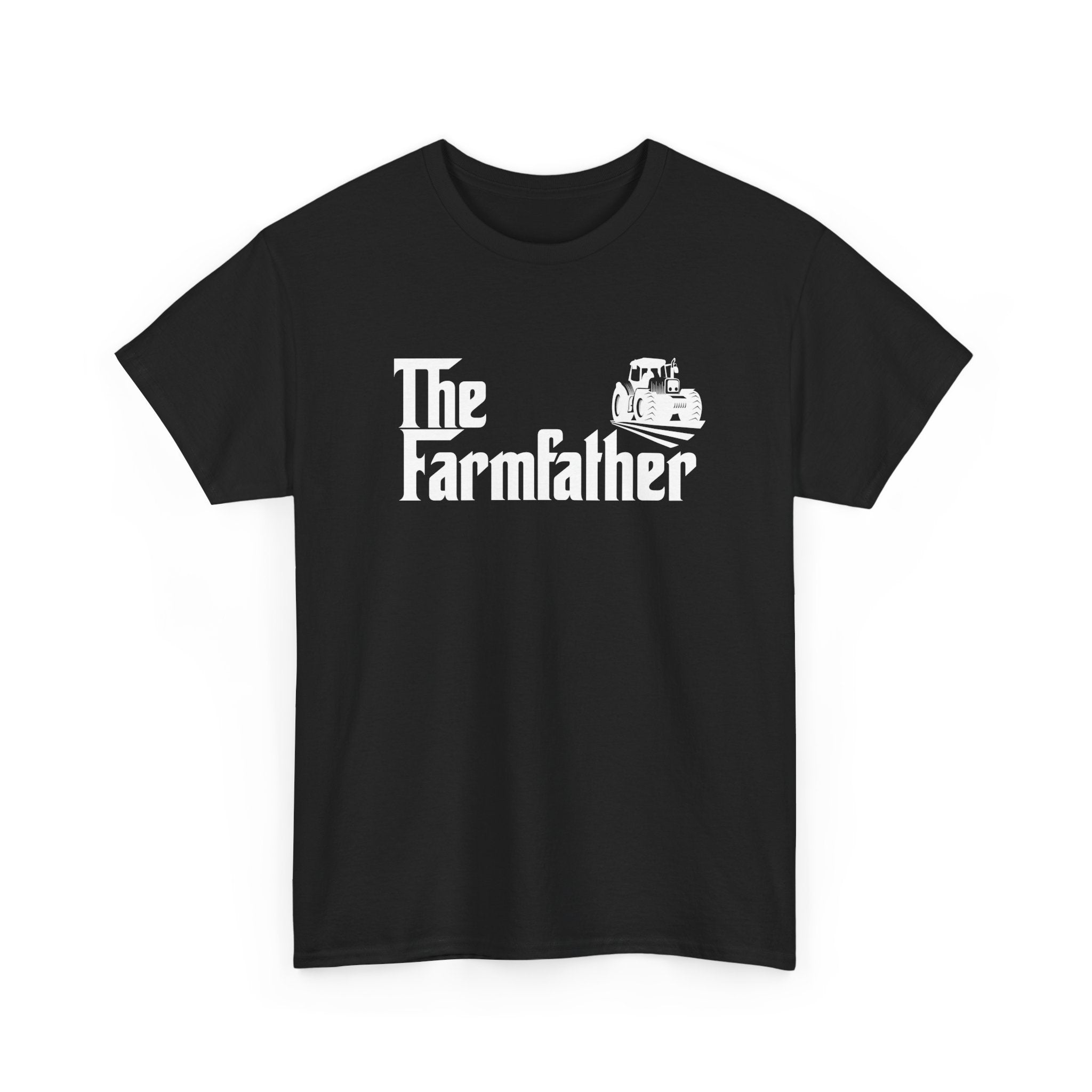 Funny Farmer Shirt The Farmfather Tractor Dad Gift - Unisex Regular Crewneck T-Shirt