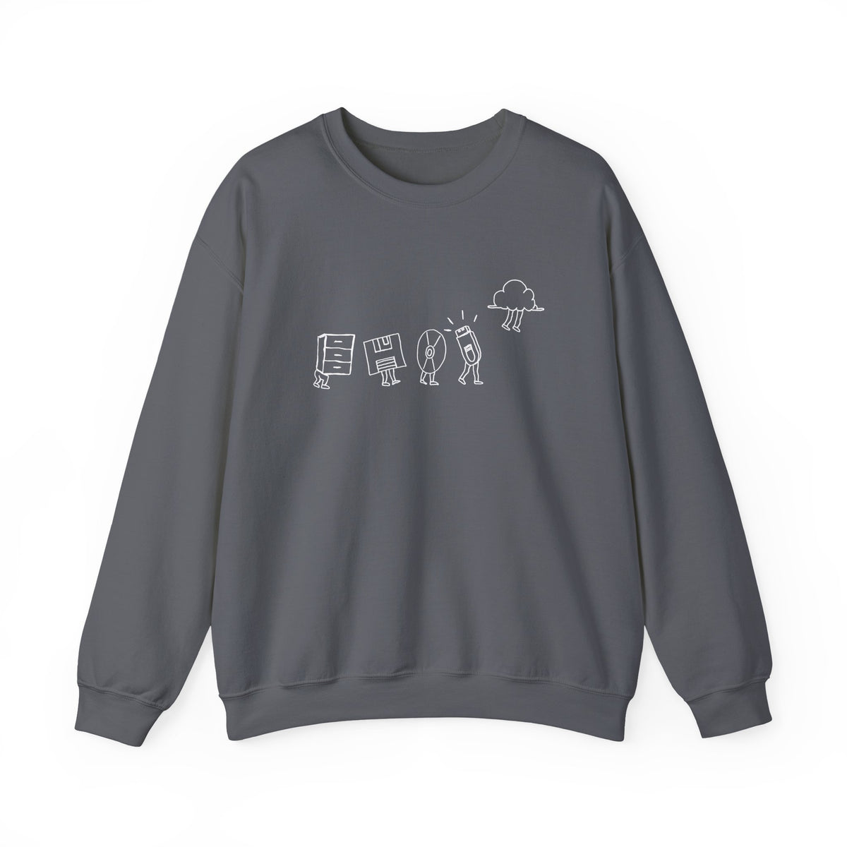 Computer Storage Evolution Sweatshirt