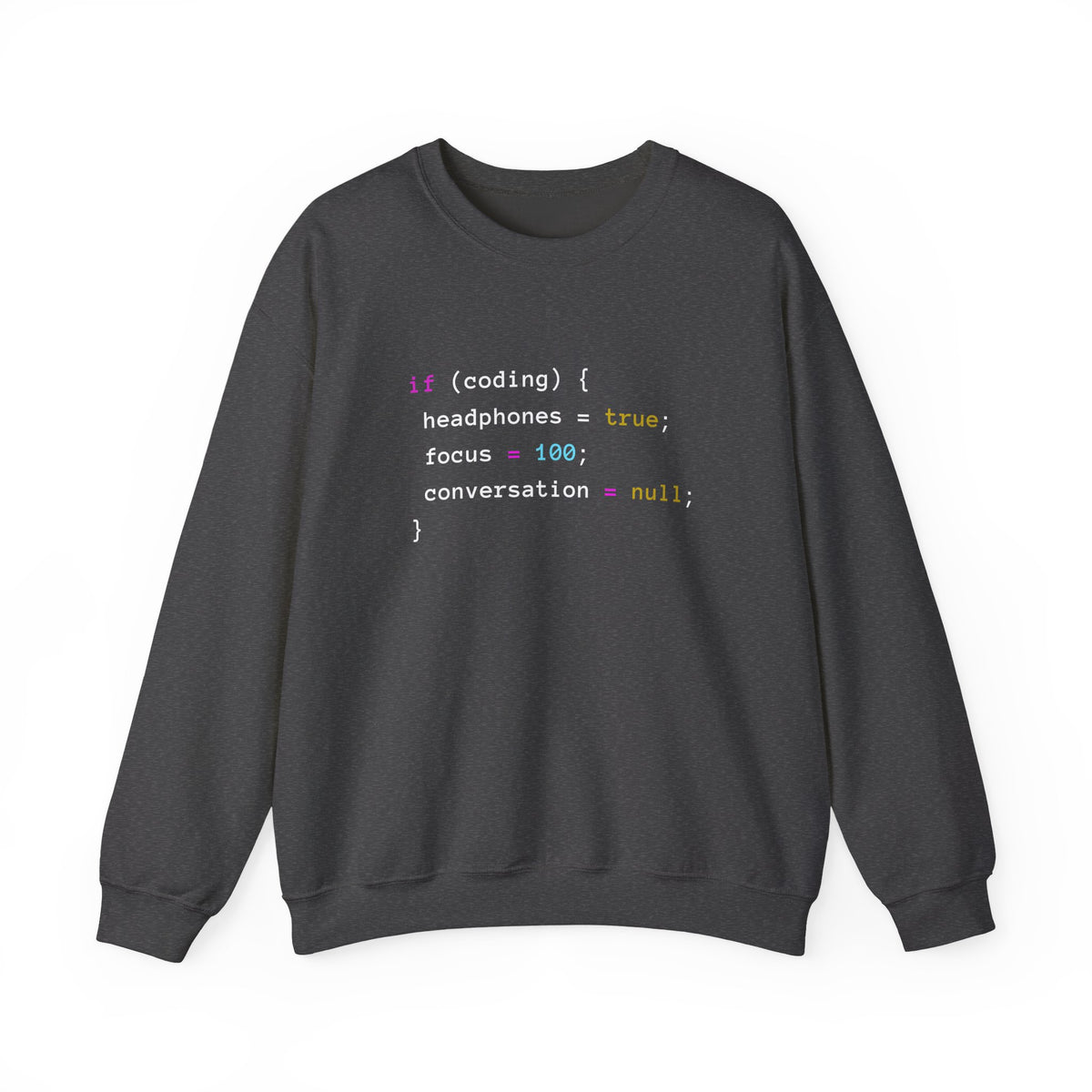 Coding With Headphones Sweatshirt