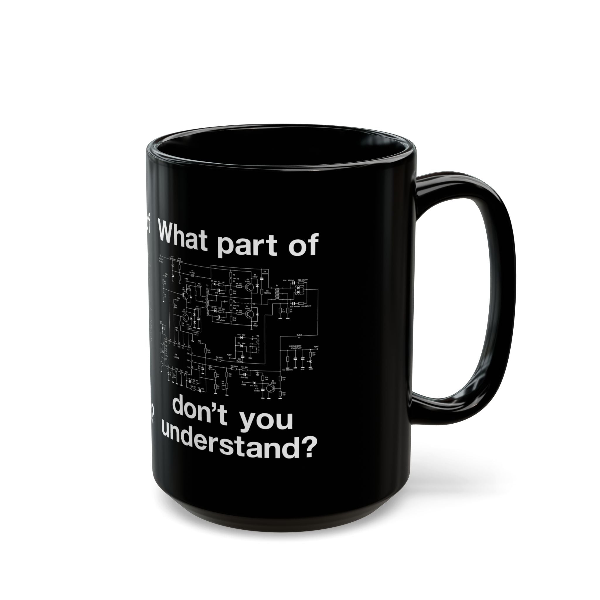 Electrical Engineer Joke - Black Glossy Mug
