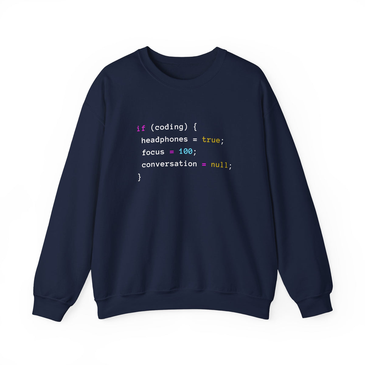 Coding With Headphones Sweatshirt