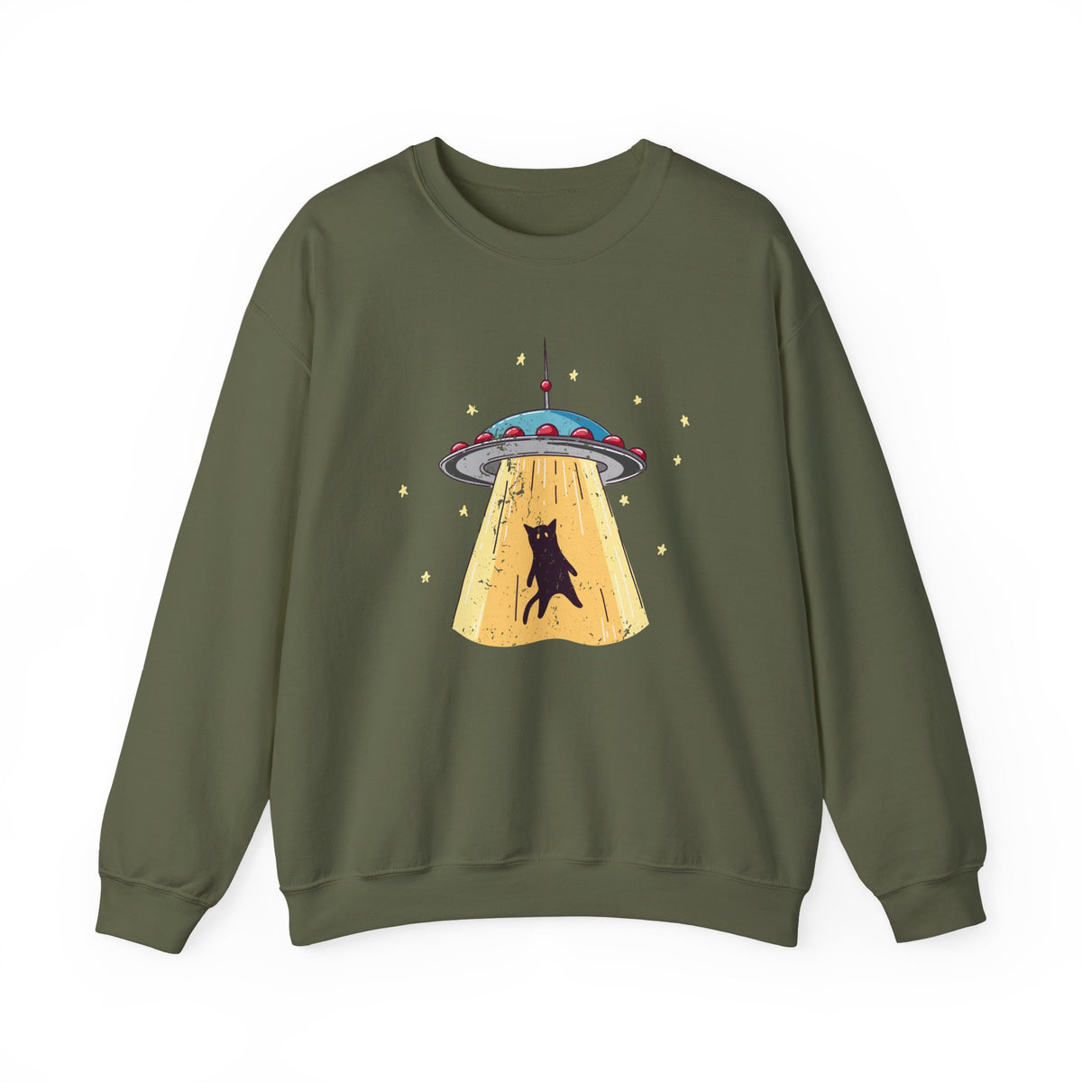 Cat UFO Abduction Sweatshirt