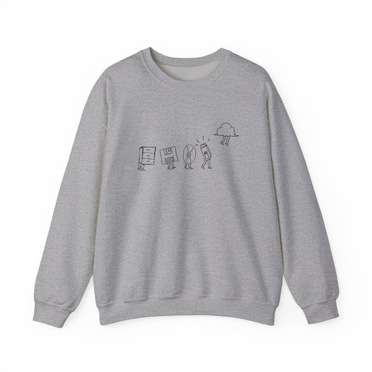 Computer Storage Evolution Sweatshirt