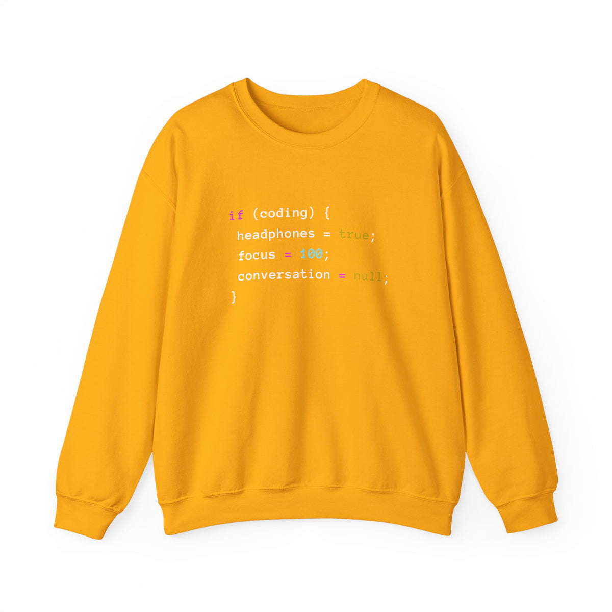 Coding With Headphones Sweatshirt