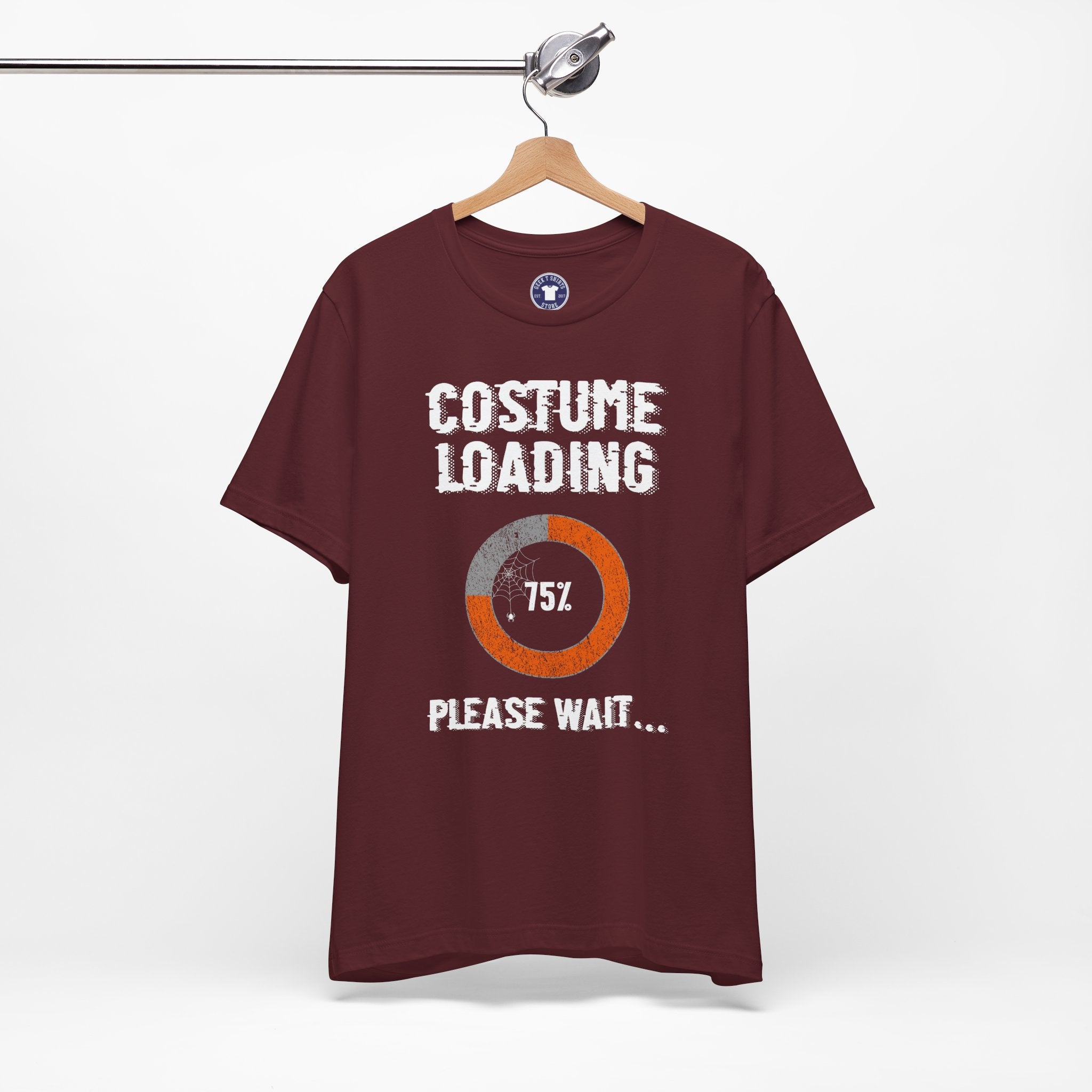 Costume Loading Funny Halloween - Premium Unisex Crewneck T-Shirt