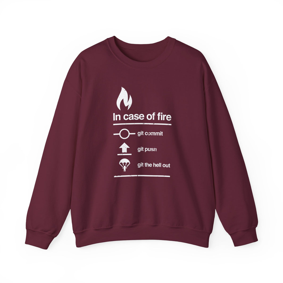 In Case Of Fire Git Commit Sweatshirt
