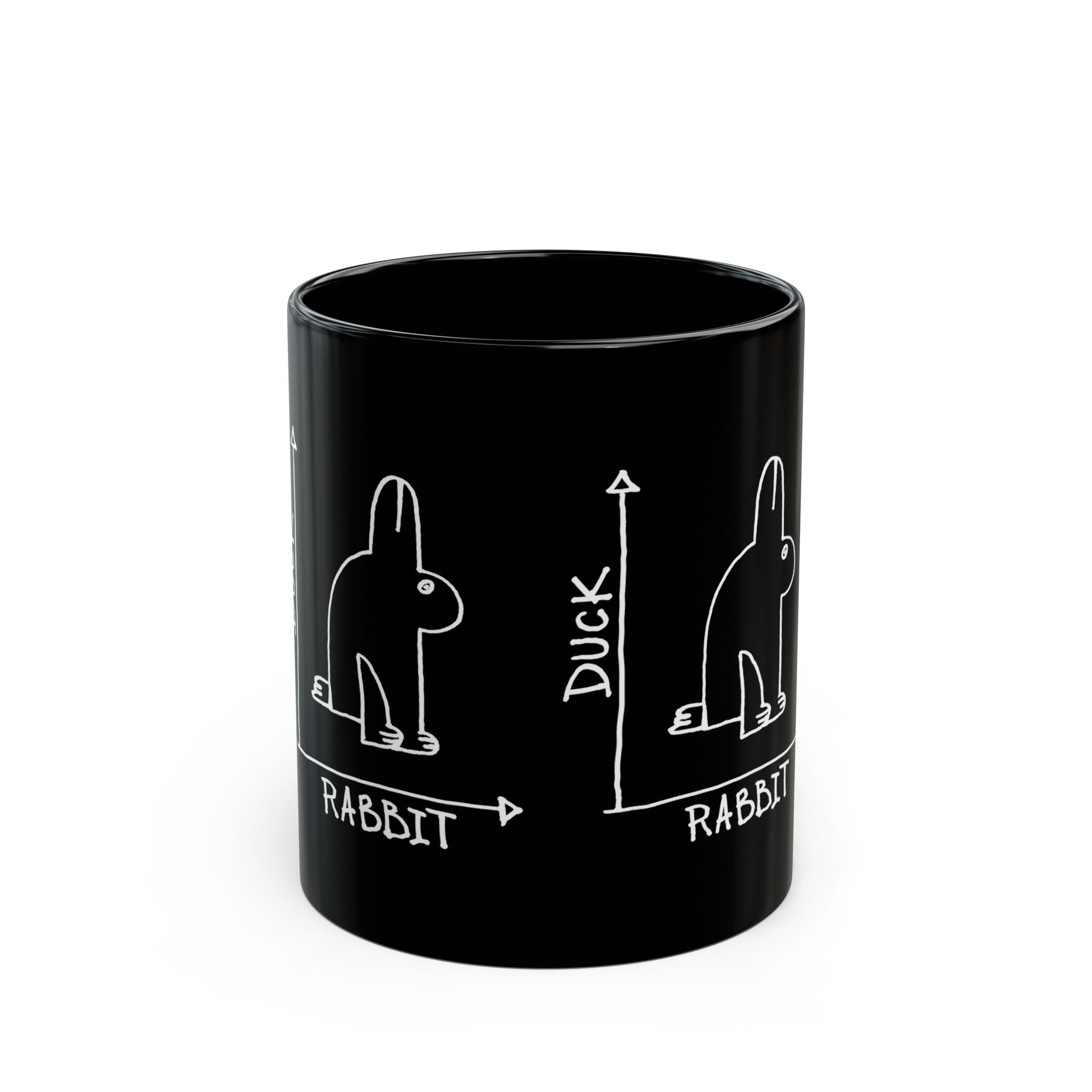 Rabbit-Duck Paradox - Black Glossy Mug