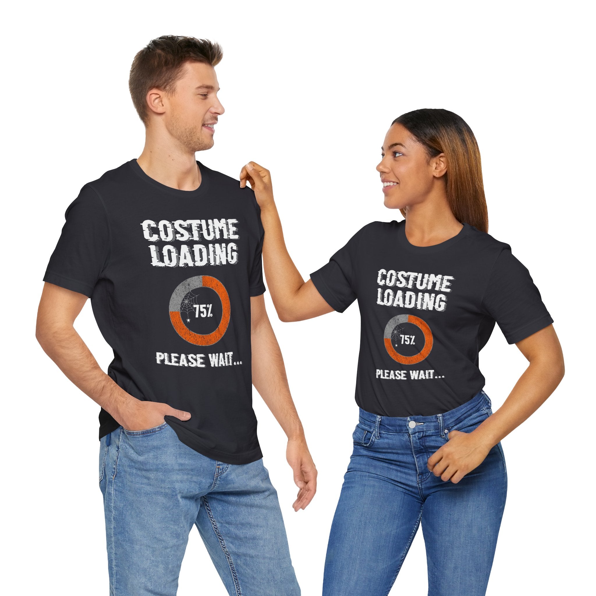 Costume Loading Funny Halloween - Premium Unisex Crewneck T-Shirt
