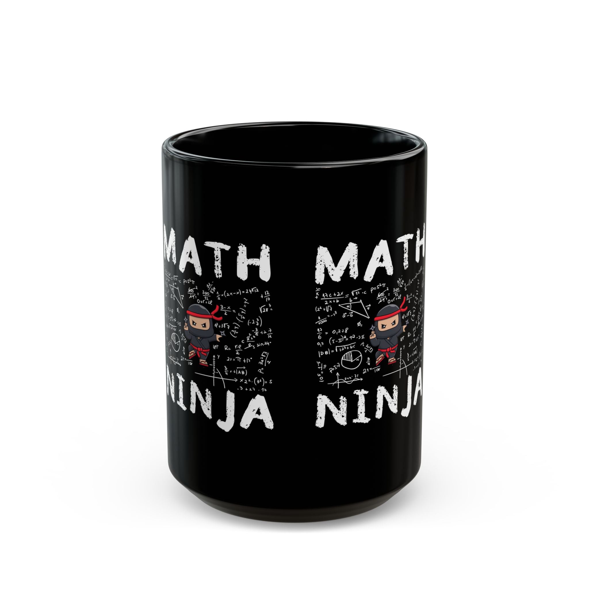 Math Ninja - Black Glossy Mug