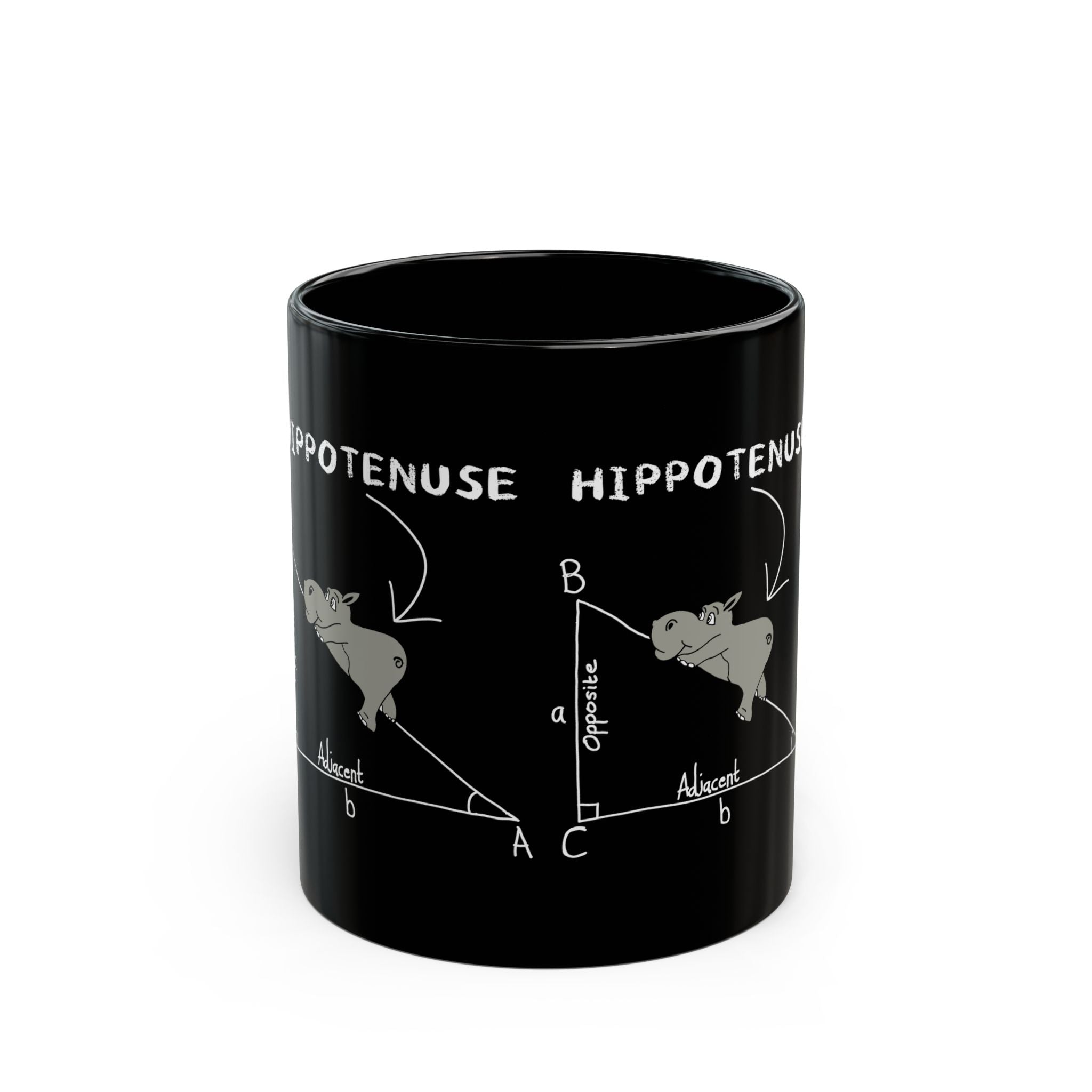 Geometry Hippotenuse Hypotenuse - Black Glossy Mug