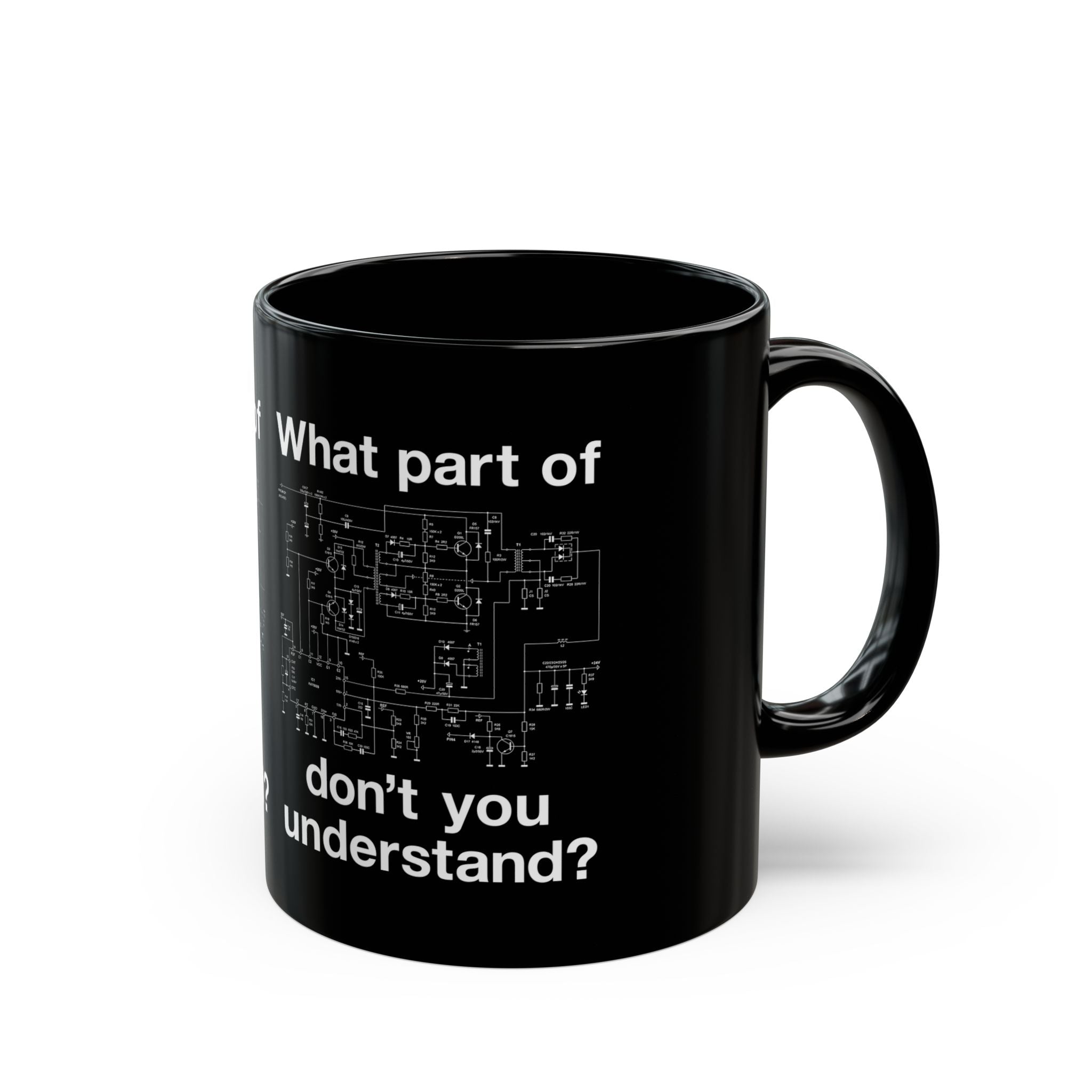 Electrical Engineer Joke - Black Glossy Mug