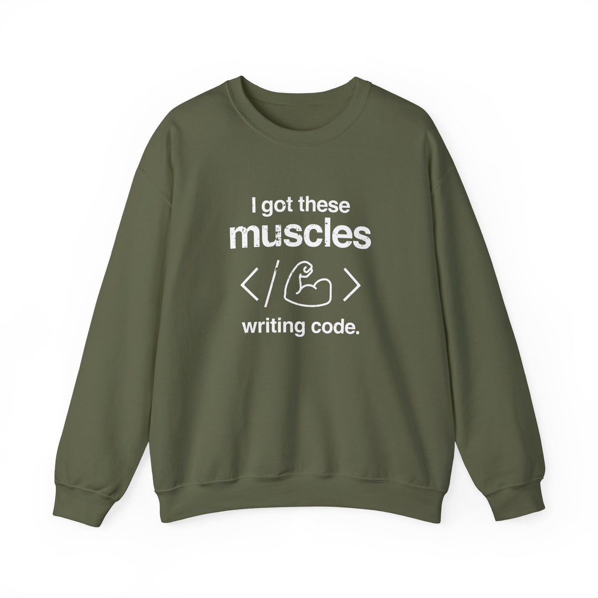 I Got These Muscles Writing Code Sweatshirt