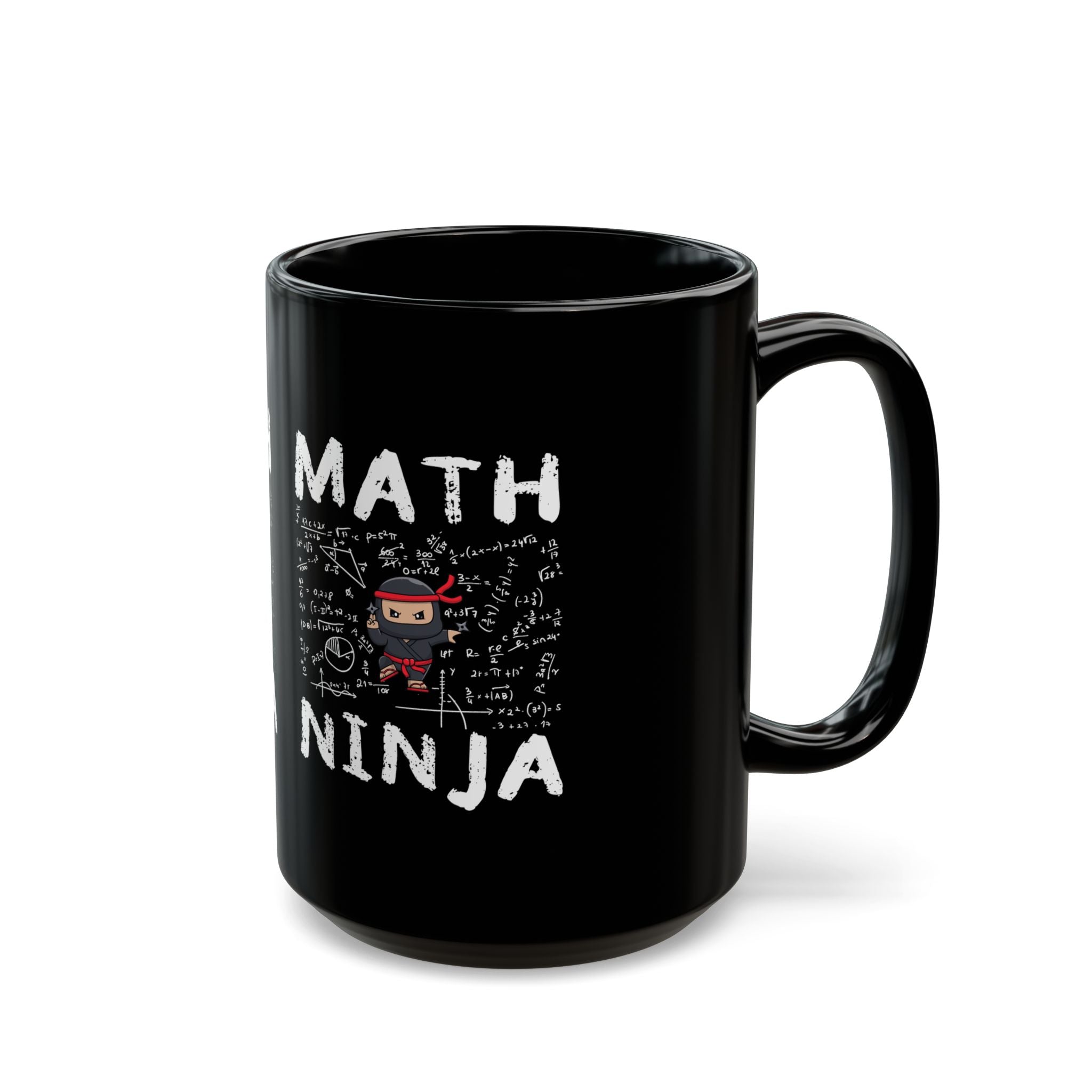 Math Ninja - Black Glossy Mug