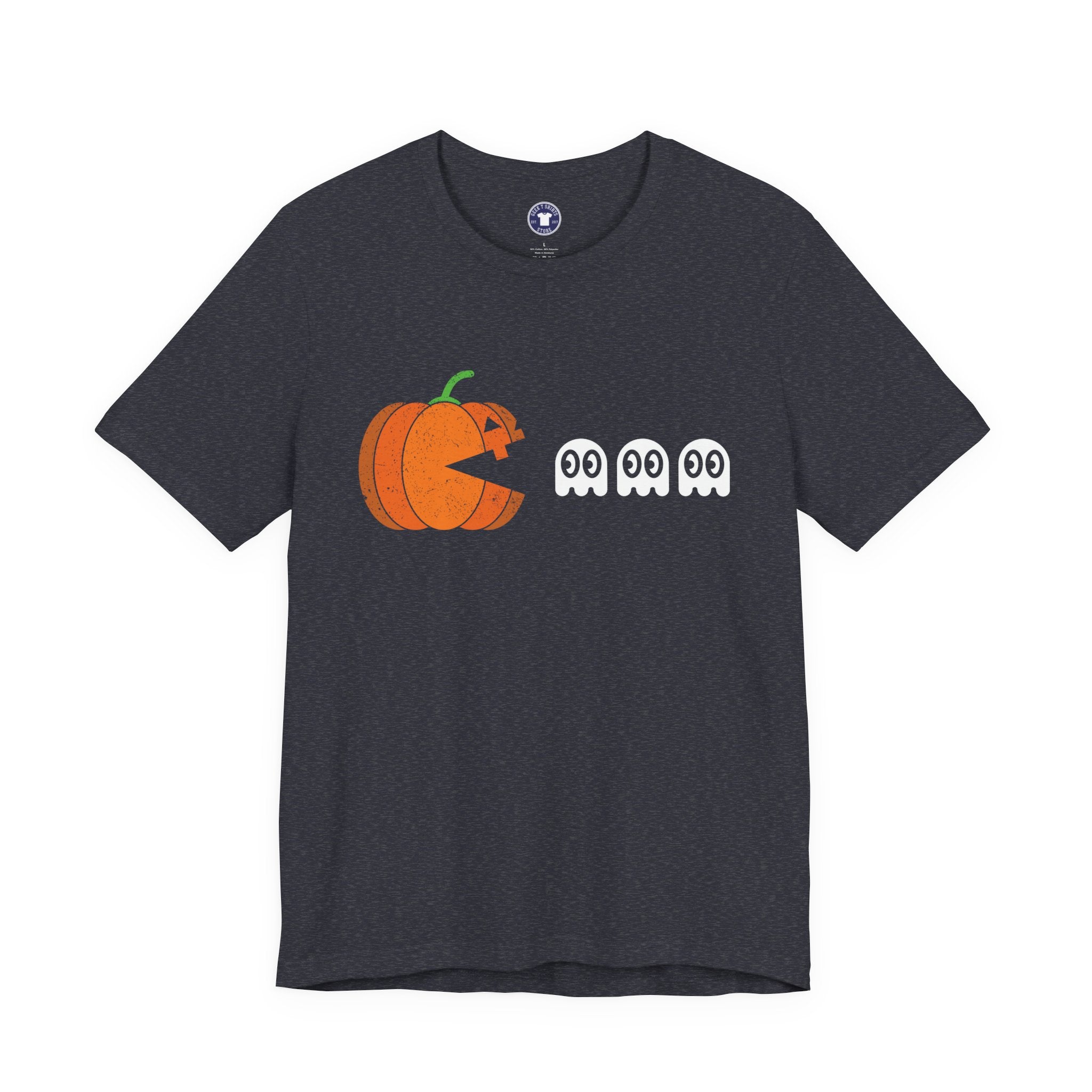 Halloween Retro Gamer - Premium Unisex Crewneck T-Shirt