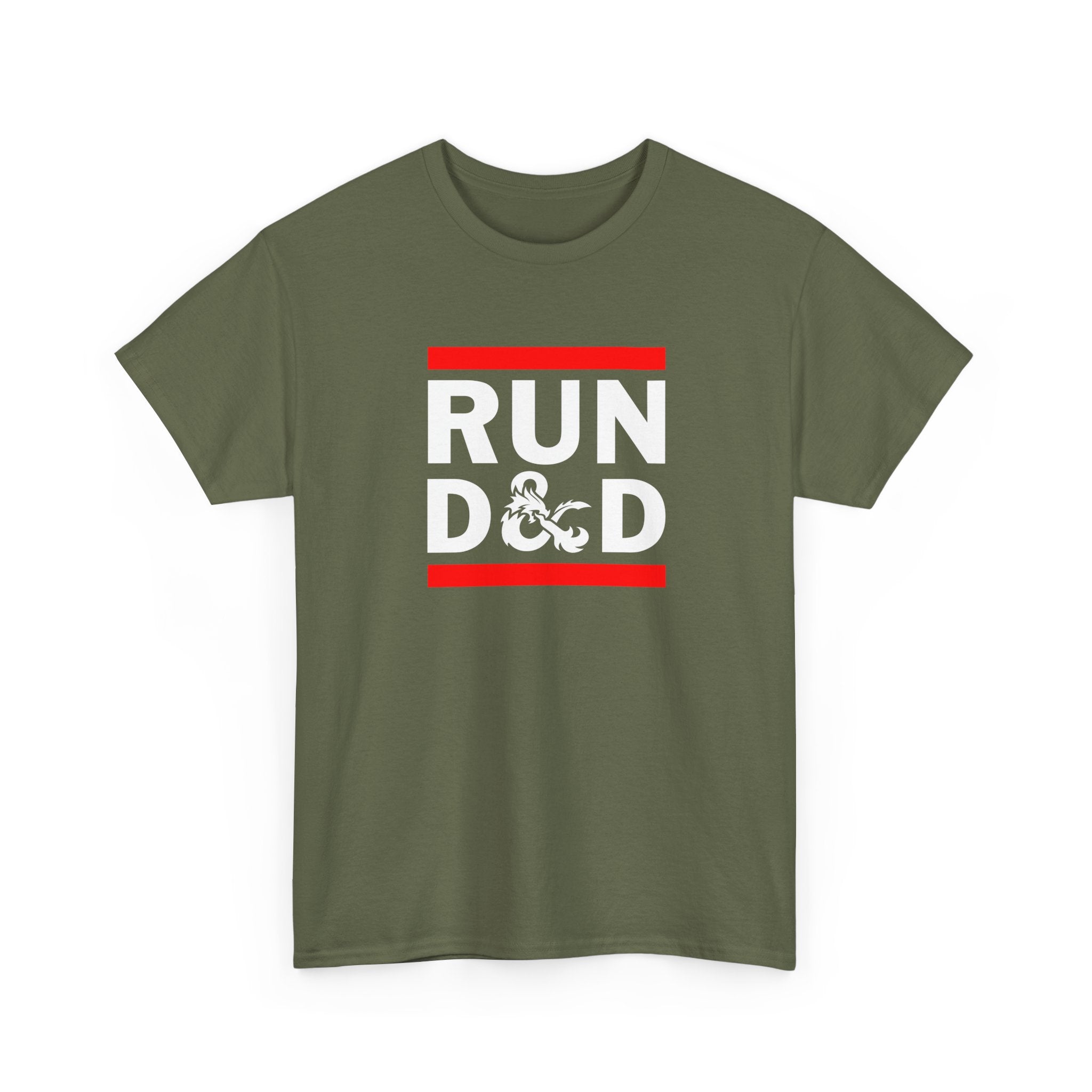 RUN DnD - Geek Role Play Gamer - Regular Unisex Crewneck T-Shirt