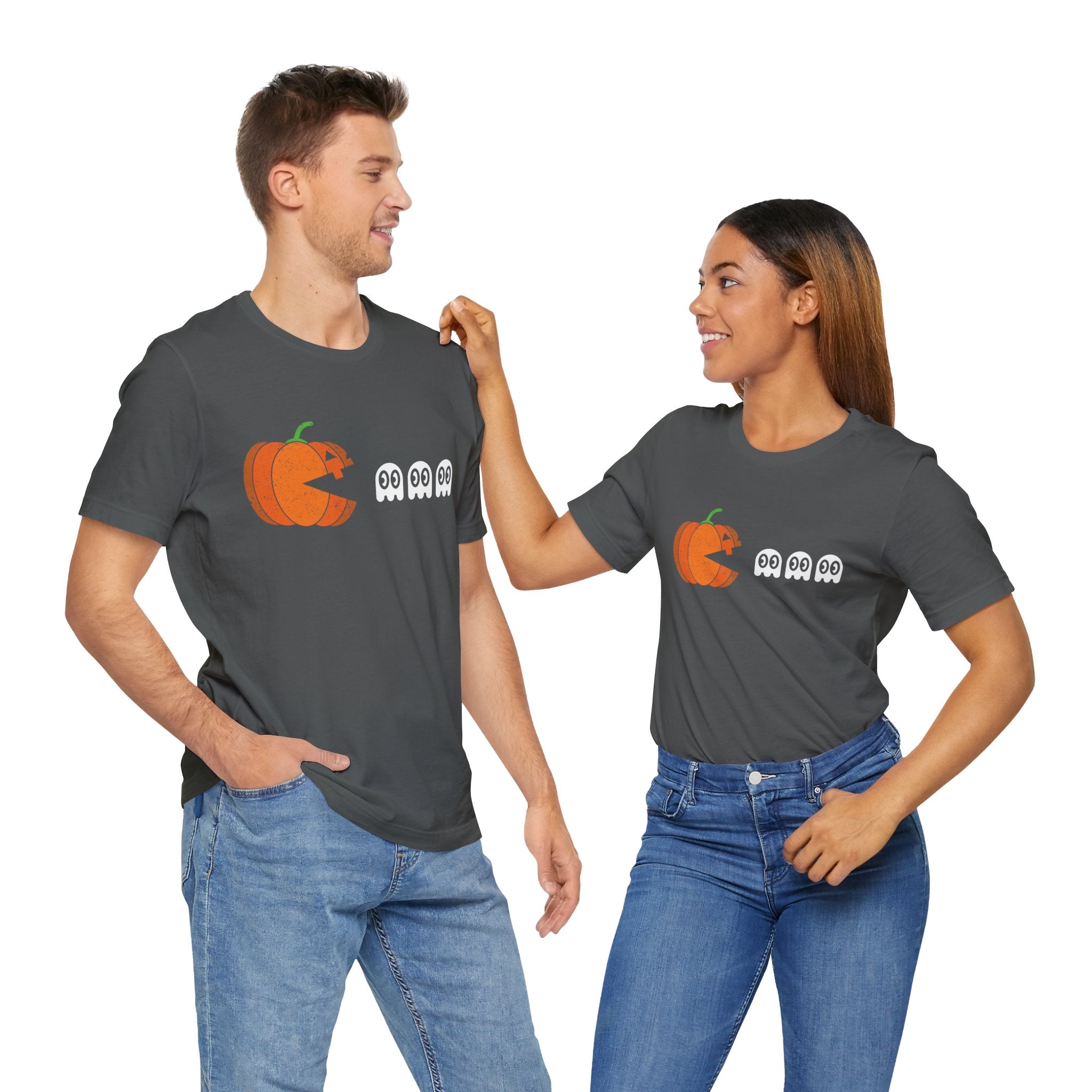 Halloween Retro Gamer - Premium Unisex Crewneck T-Shirt